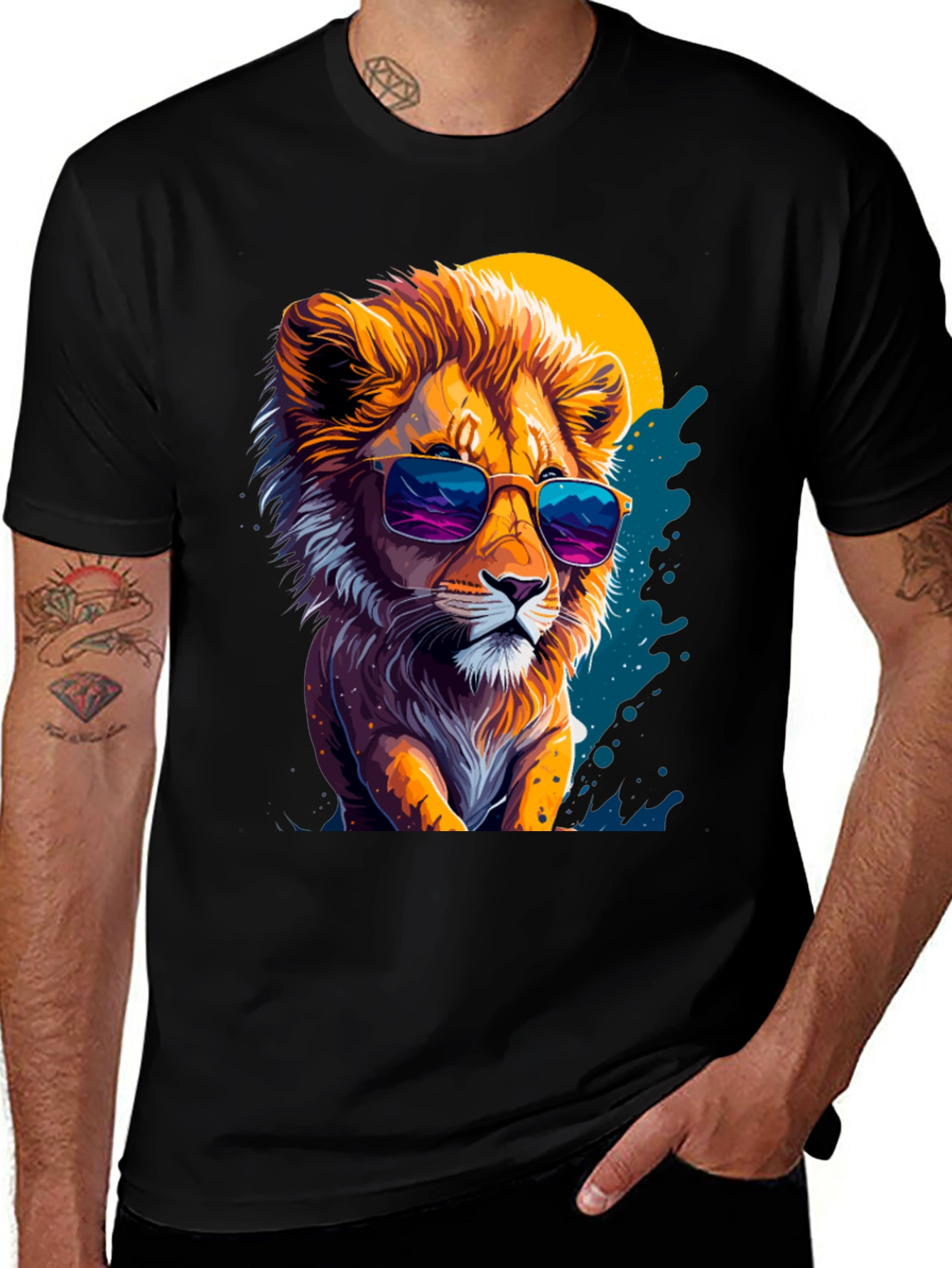 Variant 17 of Cool Lion Graphic T-Shirt