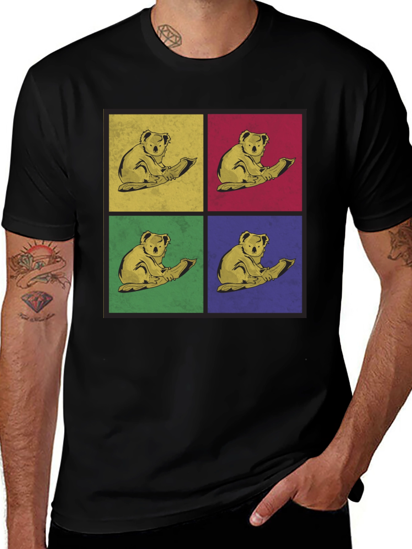 Variant 6 of Koala Pop Art Graphic Tee