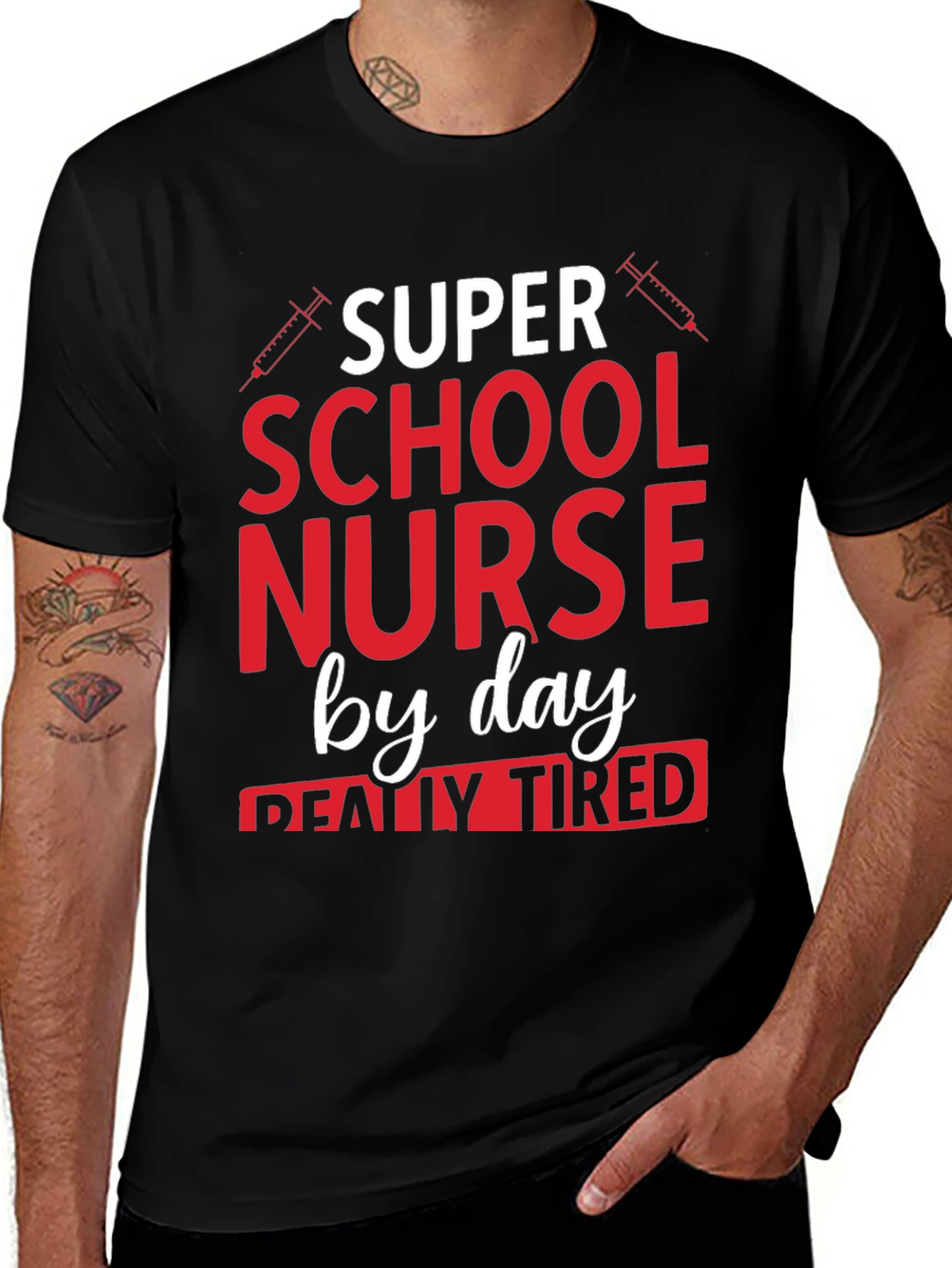 Variant 27 of Super School Nurse By Day T-Shirt
