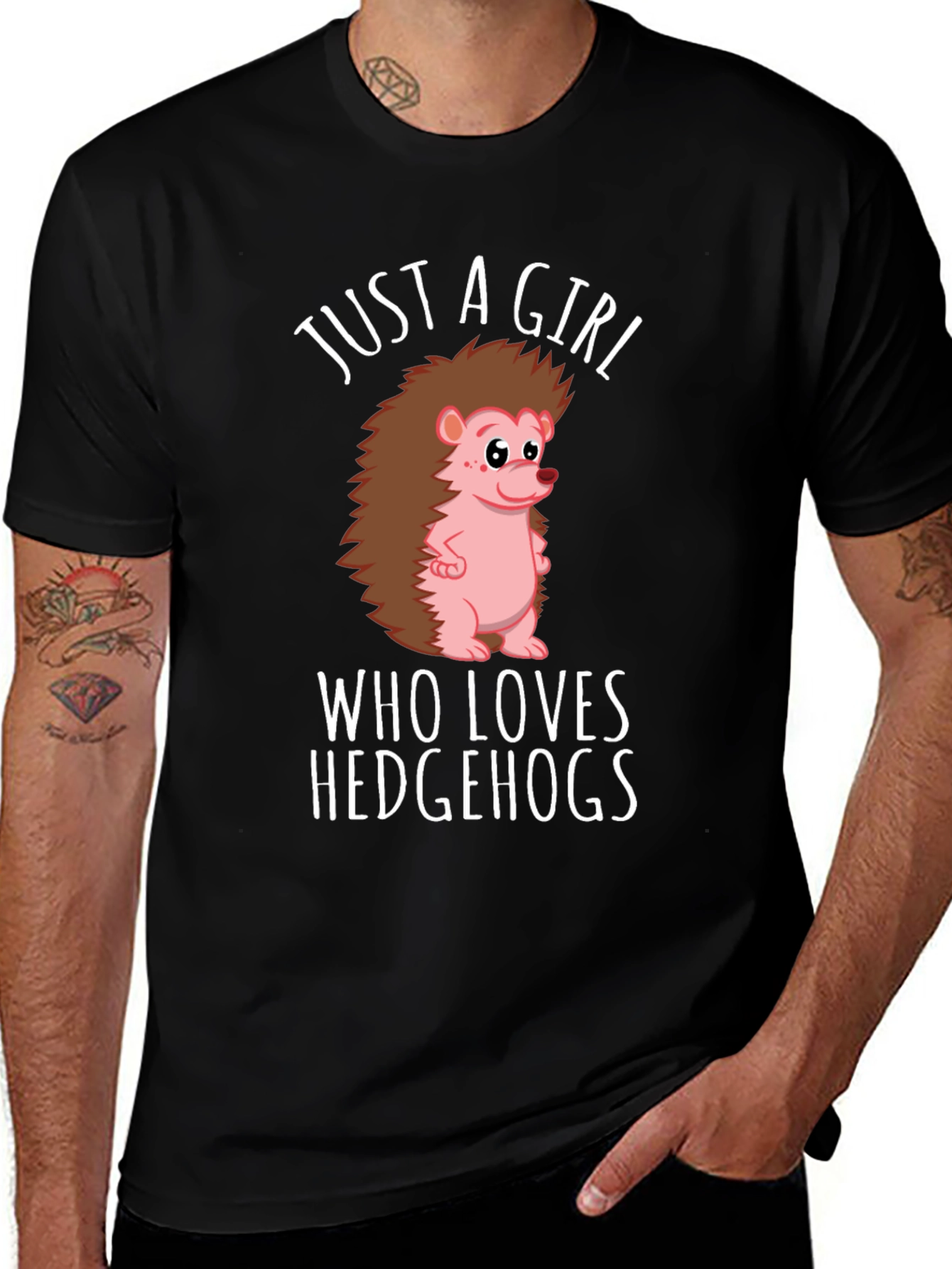 Variant 6 of Just a Girl Who Loves Hedgehogs T-Shirt