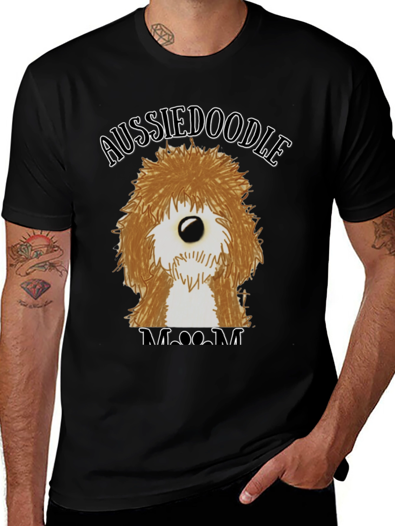 Aussiedoodle Mom T-Shirt - Cute Dog Lover Tee