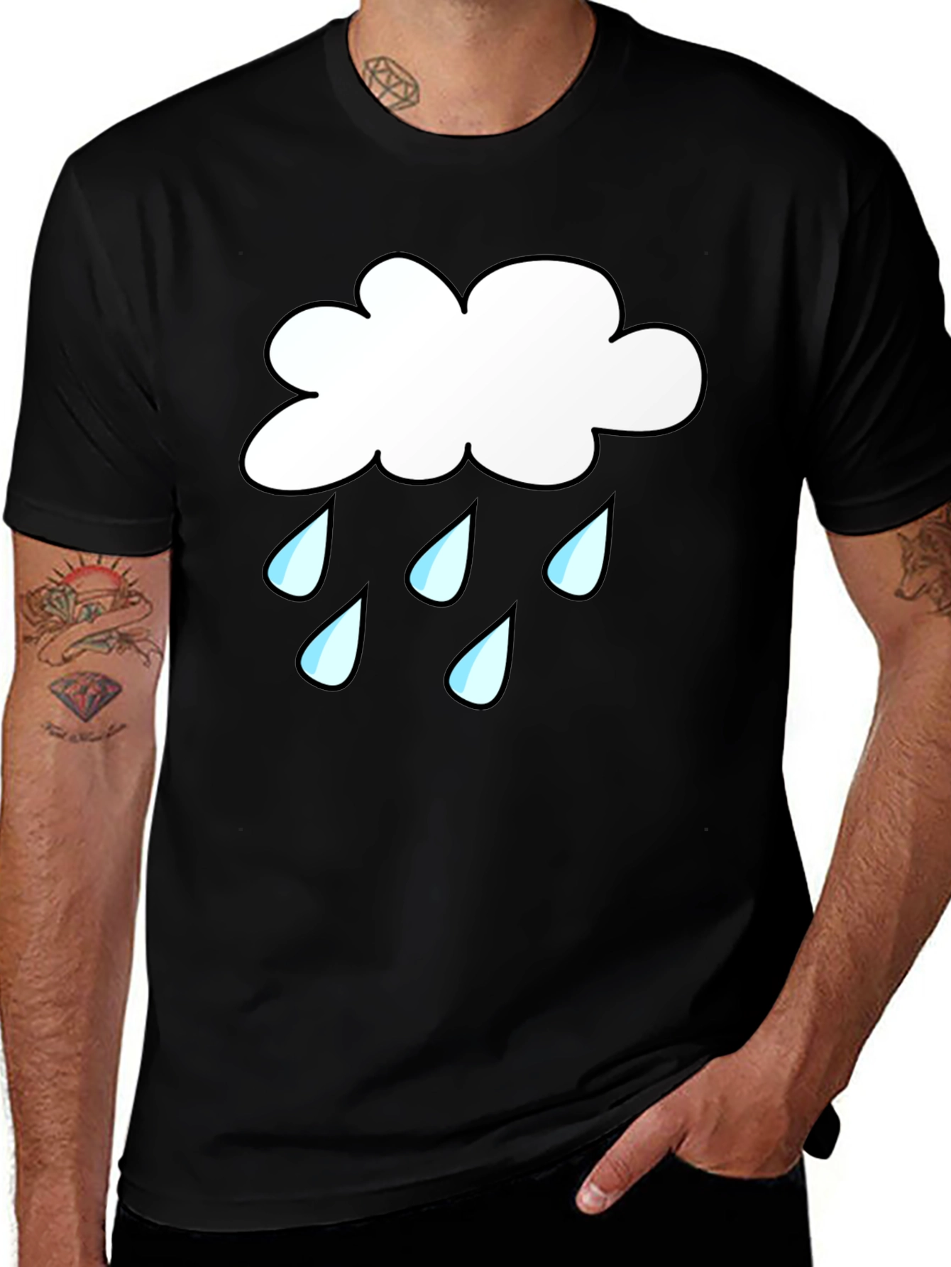 Variant 4 of Rain Cloud Graphic T-Shirt
