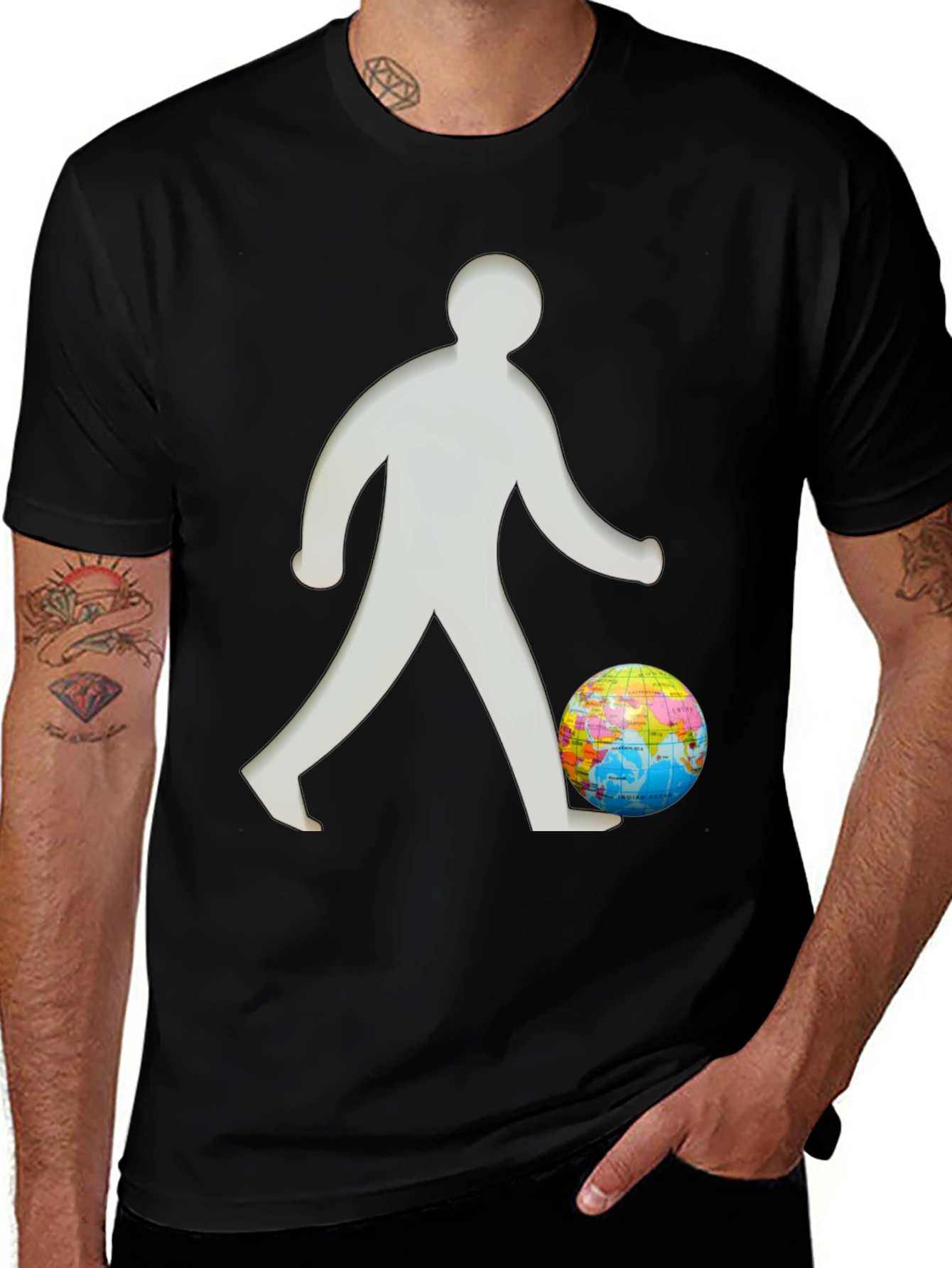 Black Global Citizen Tee - Earth Day Shirt main image