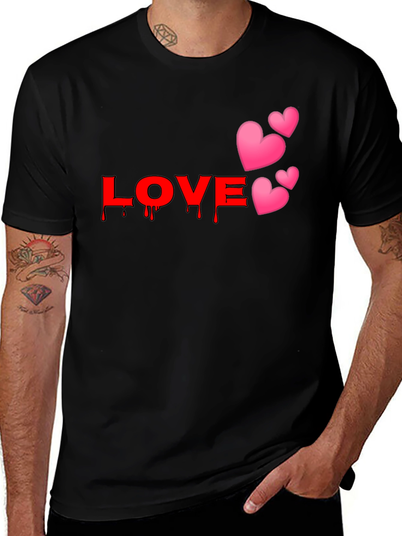 Variant 26 of LOVE Heart Graphic Tee - Valentine's Day