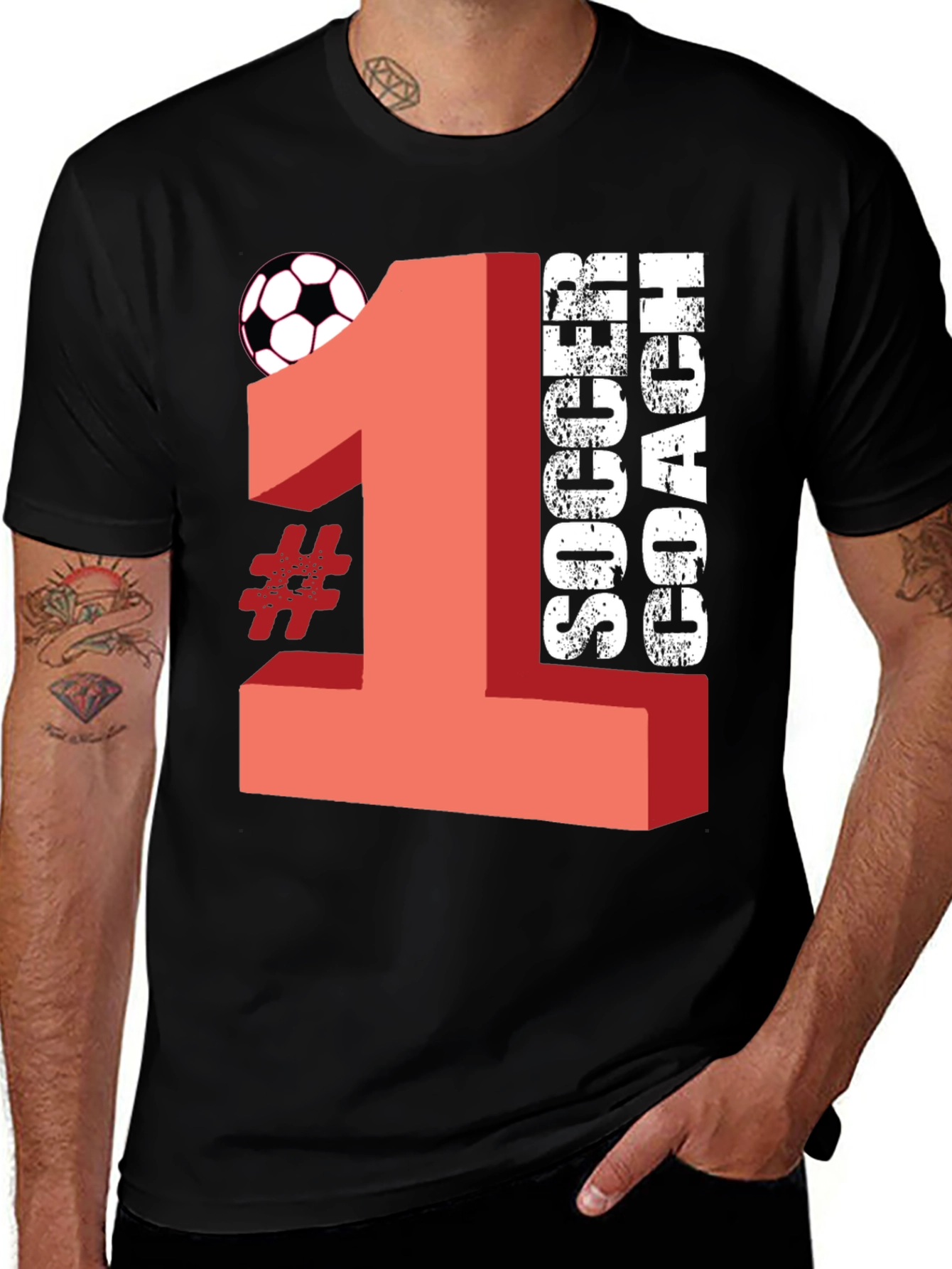 Variant 4 of #1 Soccer Coach T-Shirt - Gift for Coaches