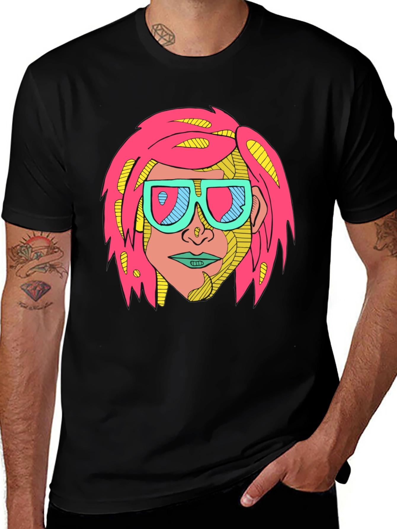 Variant 25 of Funky Graphic Tee - Retro Pop Art Design