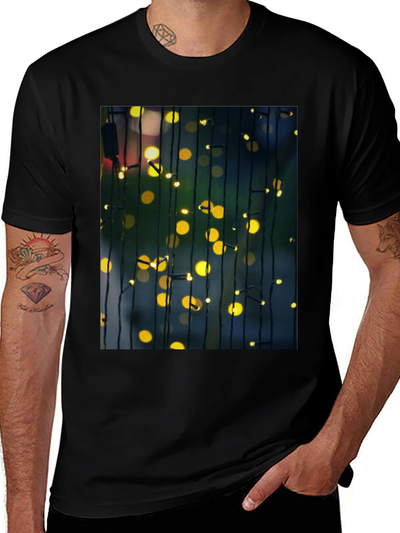 Variant 7 of Bokeh Lights Graphic T-Shirt
