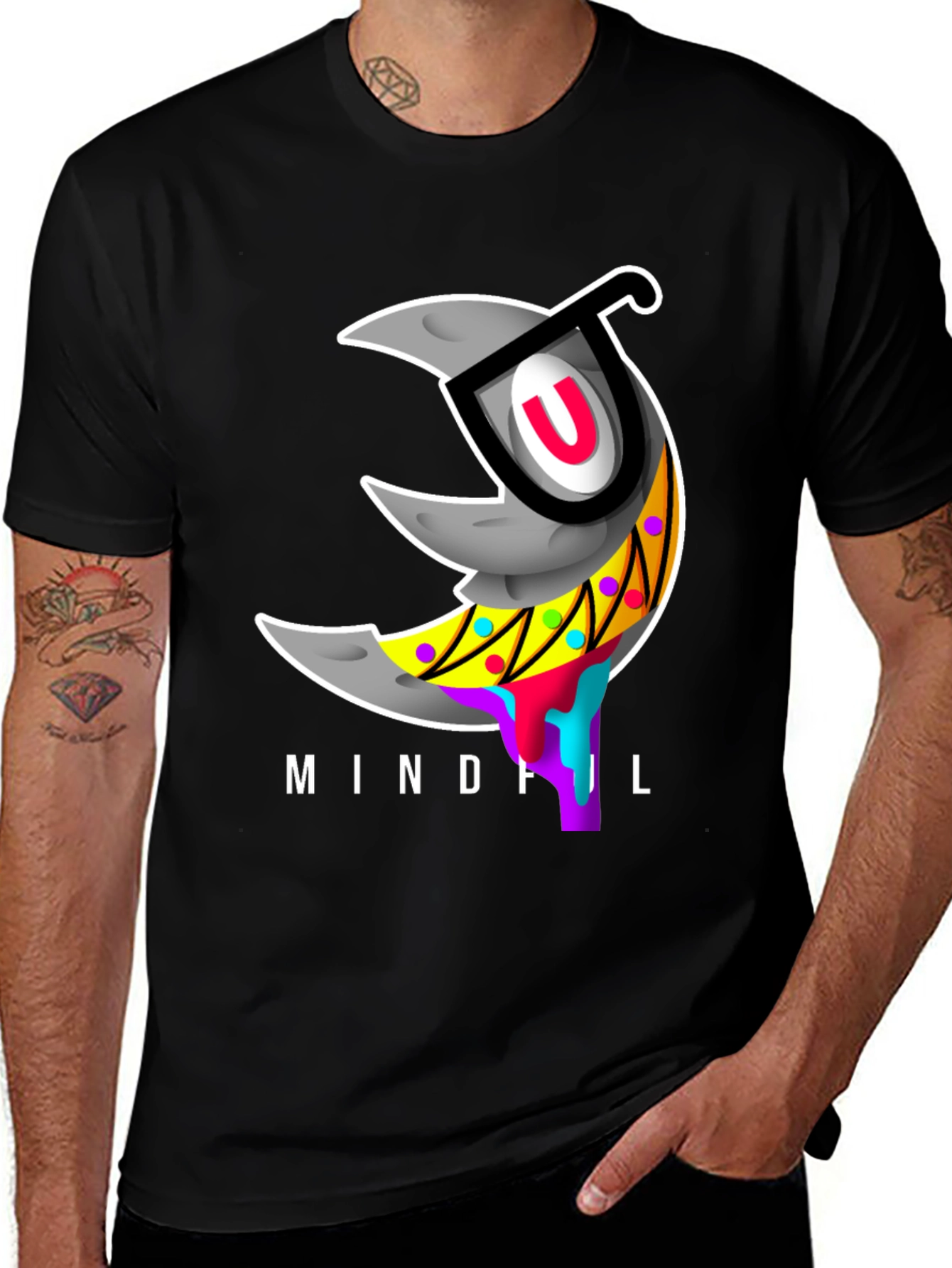 Variant 7 of Mindful Moon Graphic Tee