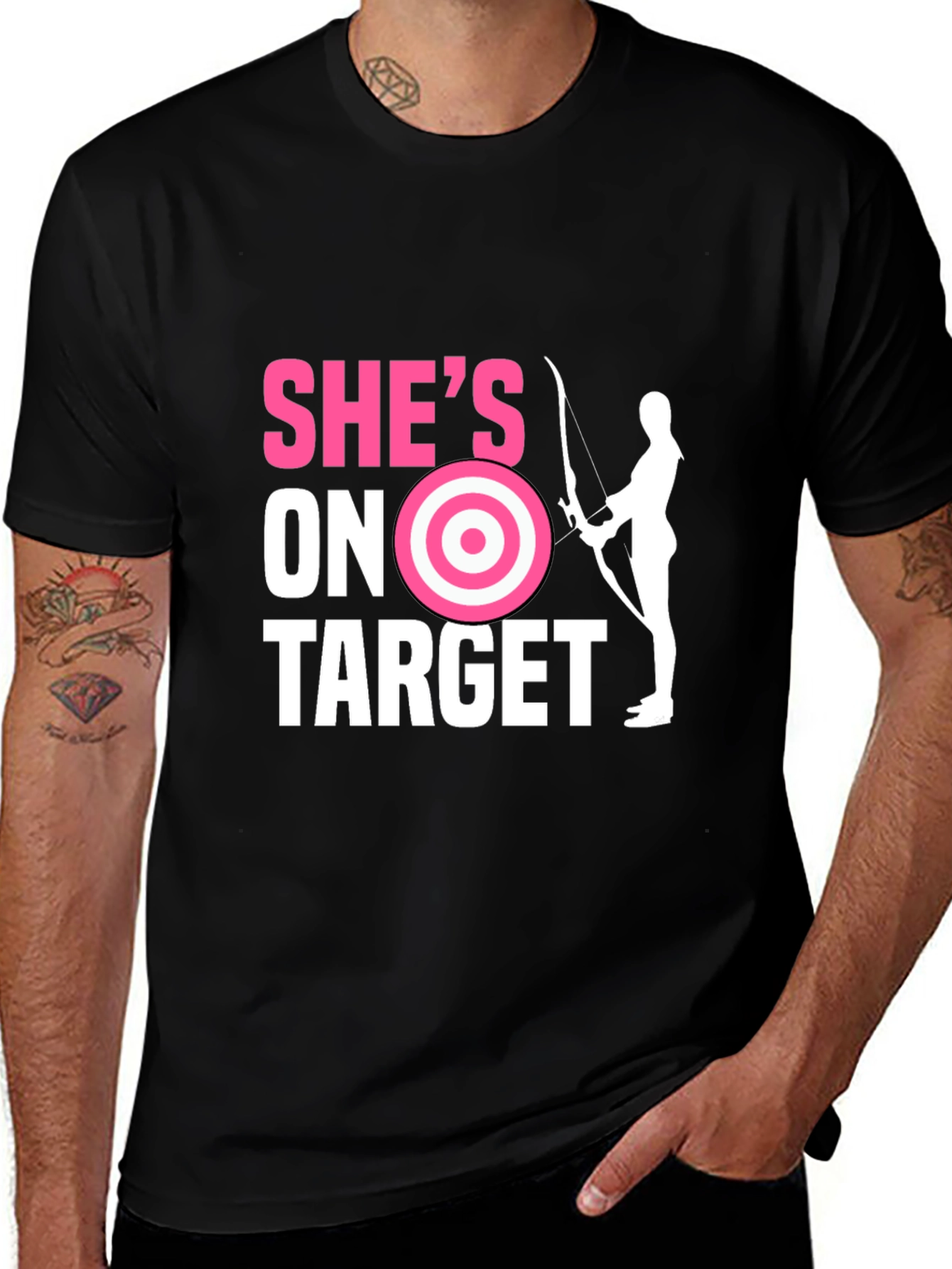 Variant 2 of She's On Target Archer Graphic Tee