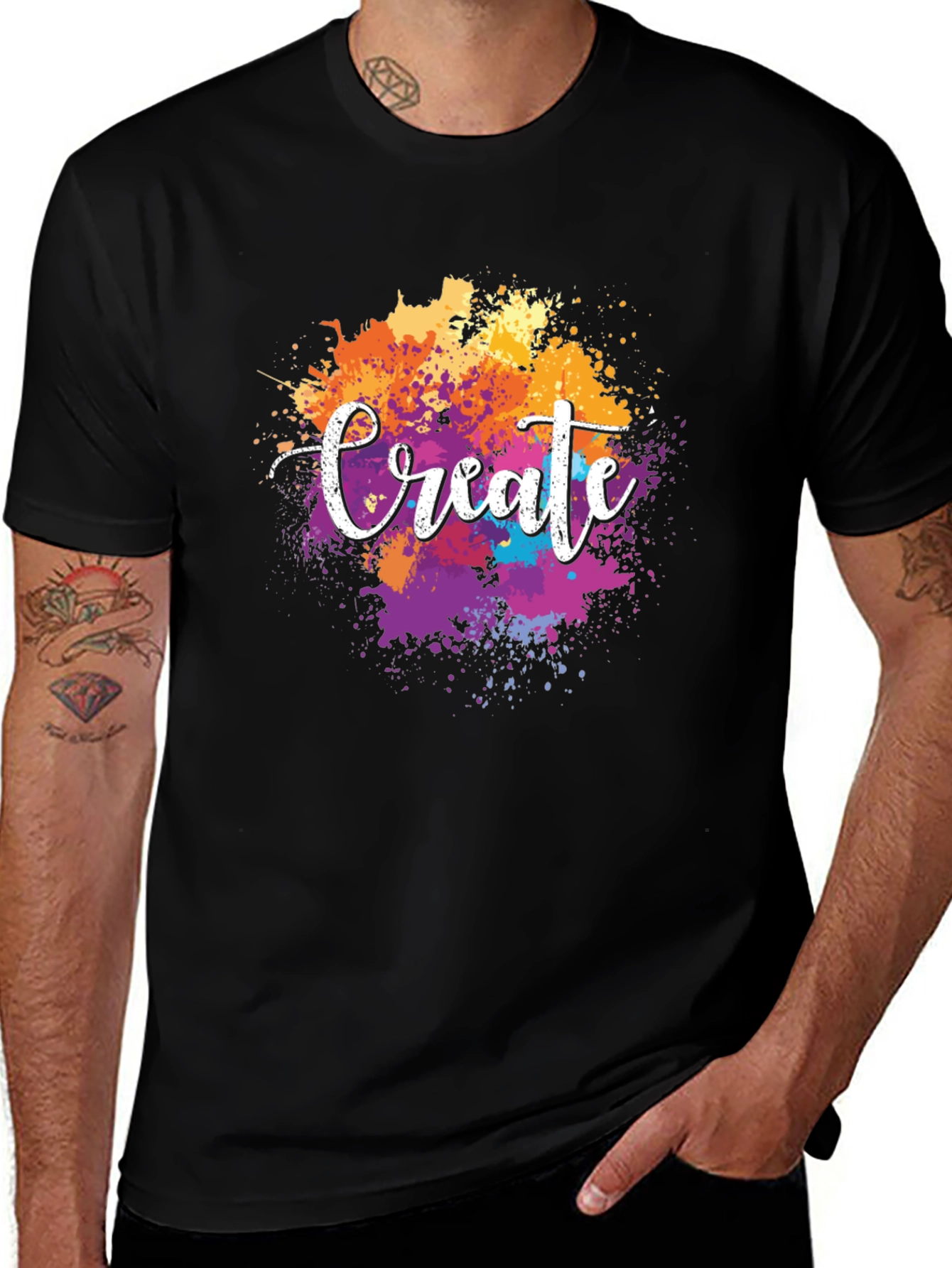 Create Splatter T-Shirt - Artistic Expression