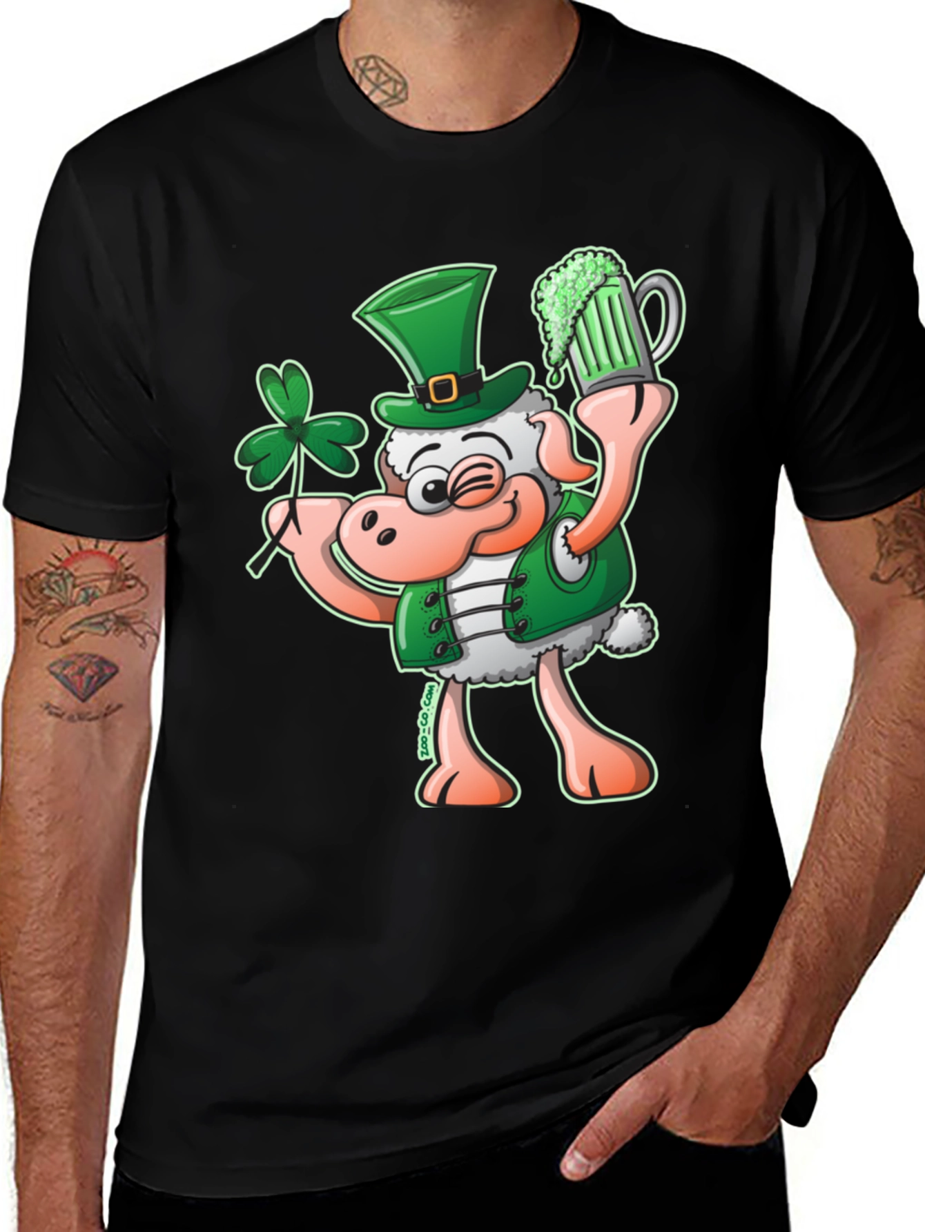 Variant 13 of St. Patrick's Day Sheep Graphic Tee