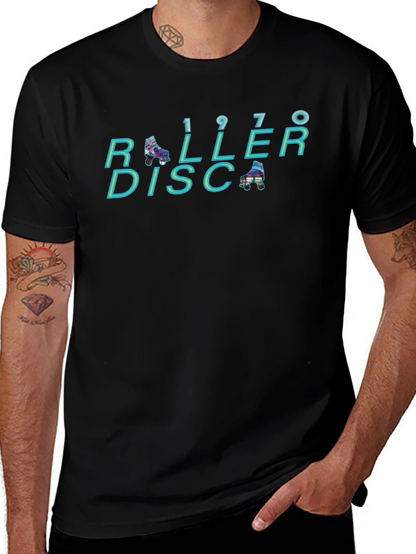 Variant 2 of Roller Disco 1970s T-Shirt