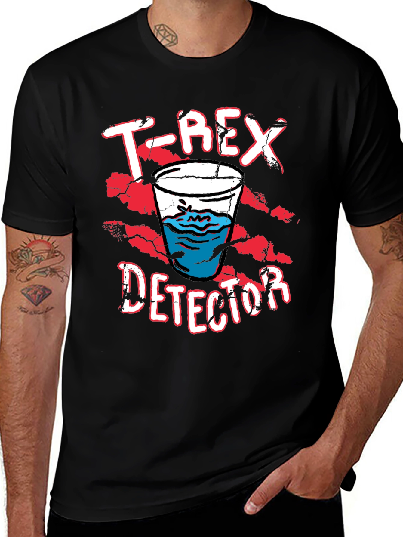 Variant 9 of T-Rex Detector Novelty Graphic T-Shirt
