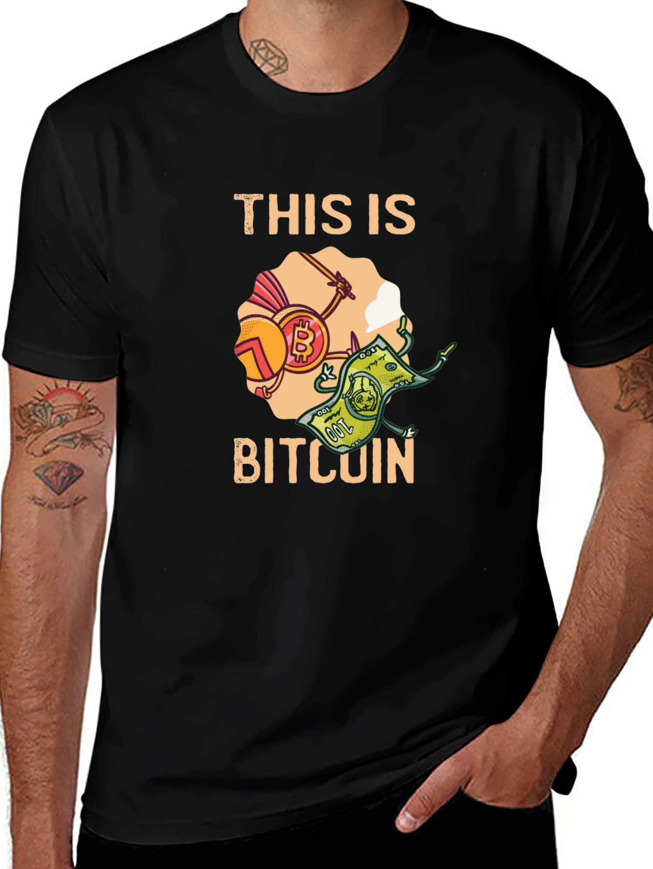 Variant 22 of Bitcoin Crypto Graphic Tee - This is Bitcoin T-Shirt