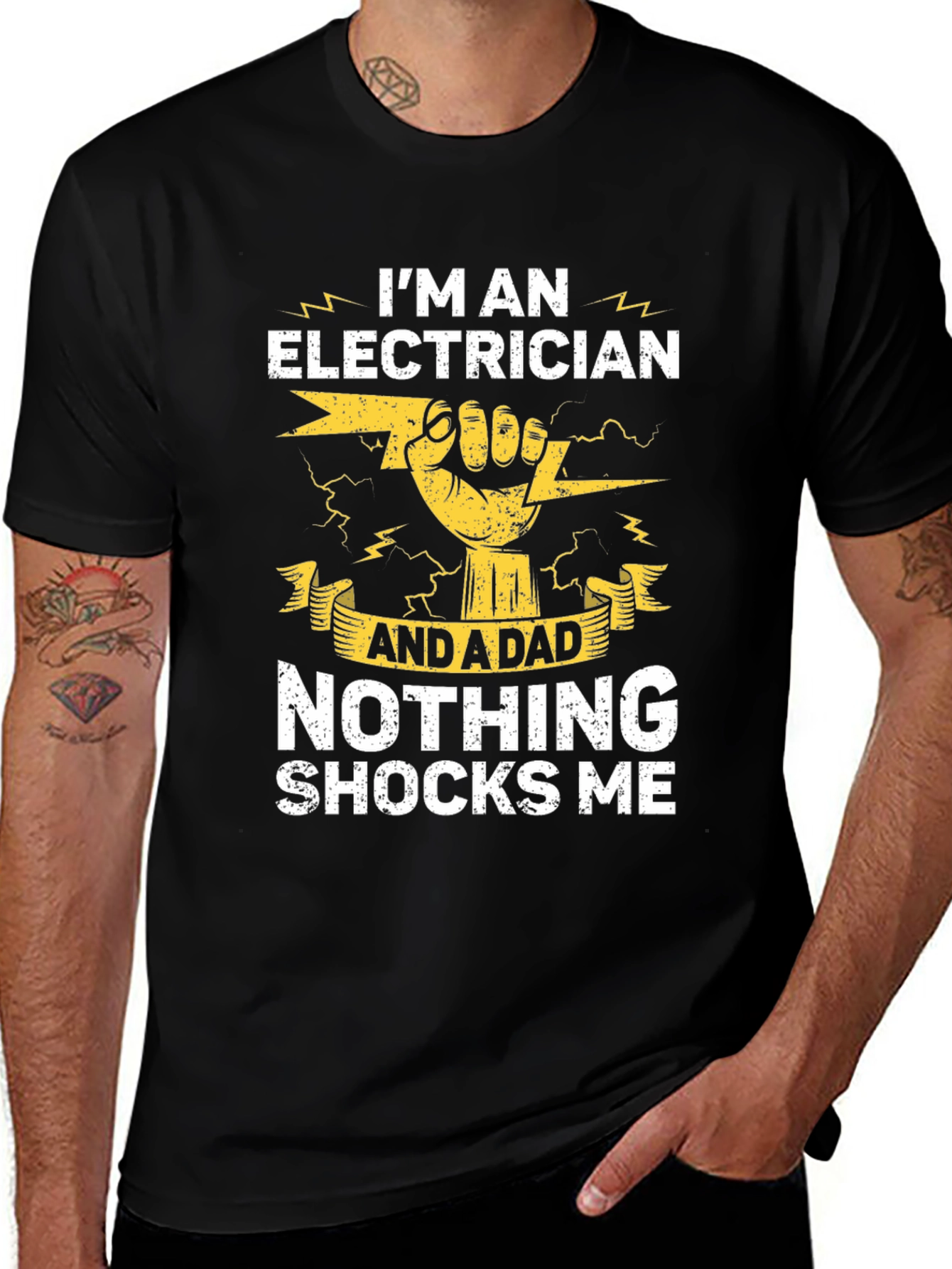 Variant 28 of Electrician Dad Graphic Tee