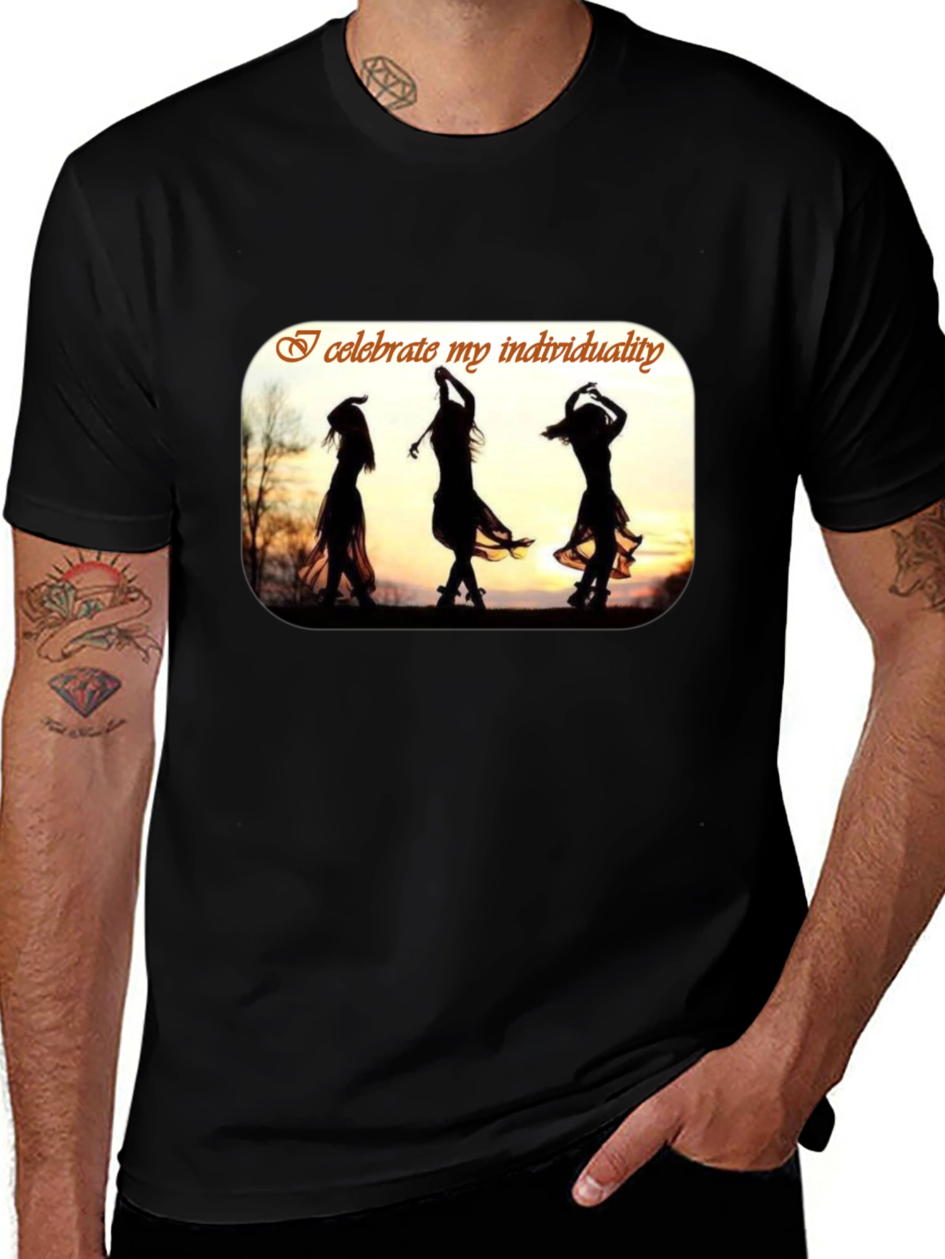 Celebrate Individuality Black T-Shirt