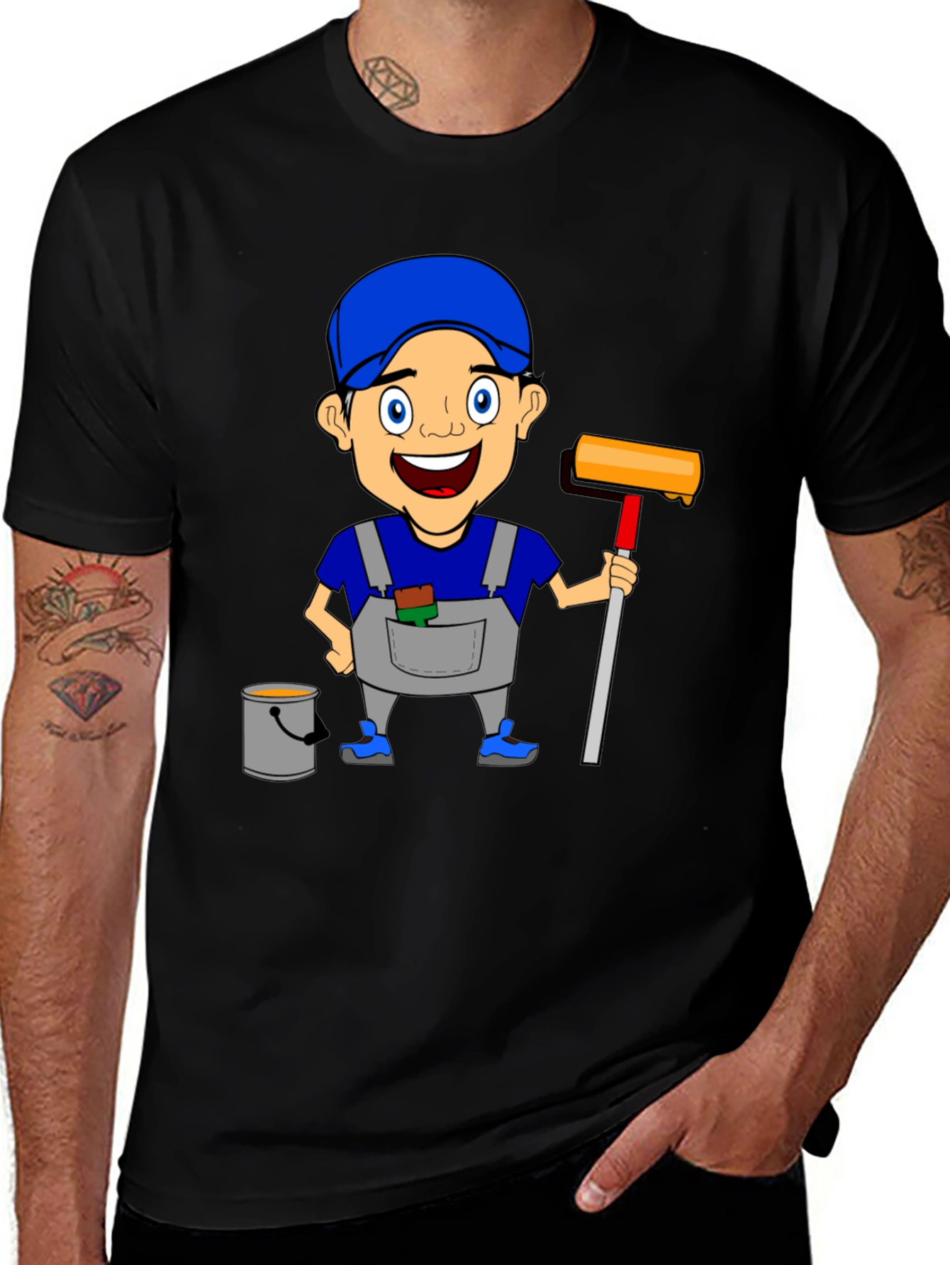 Variant 22 of Painter Cartoon Graphic T-Shirt