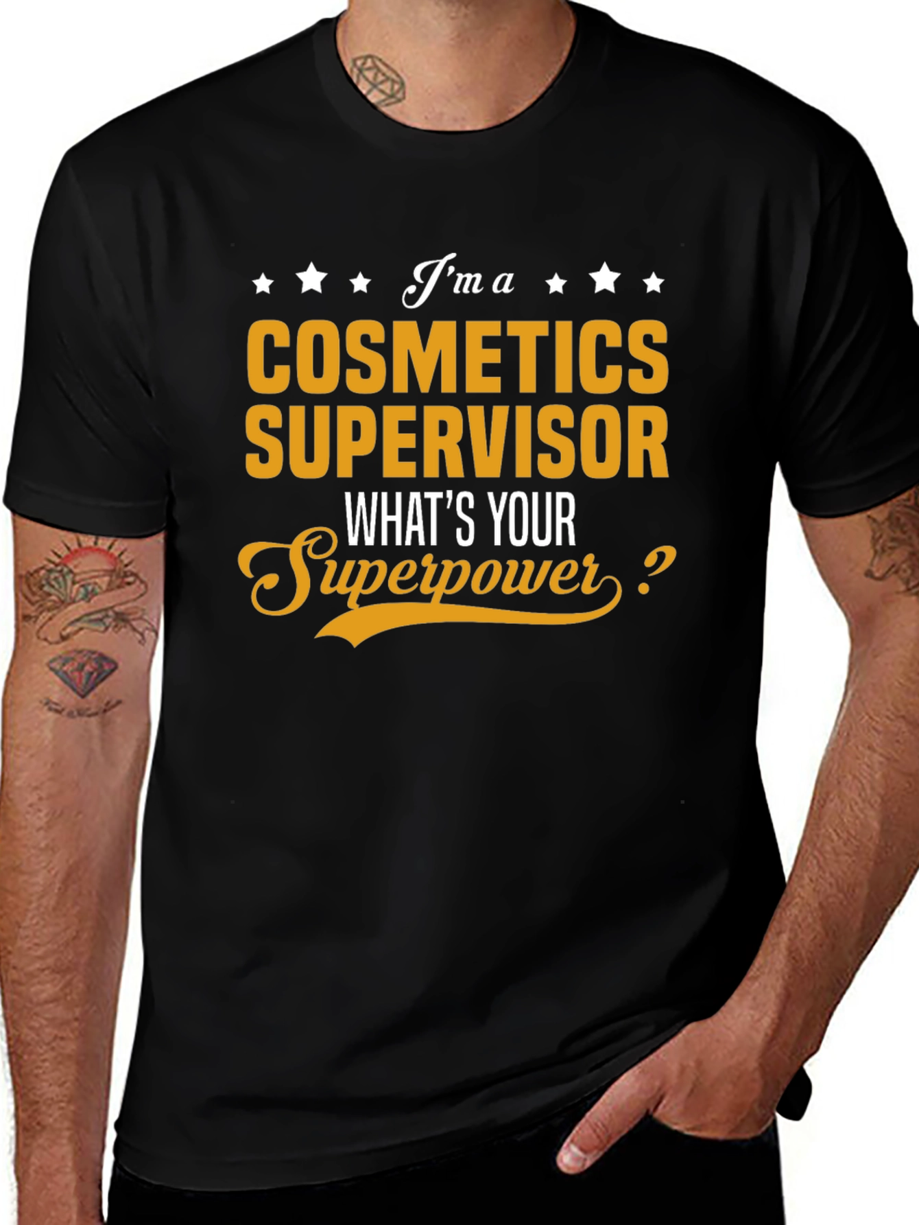 Variant 9 of Cosmetics Supervisor Superpower T-Shirt