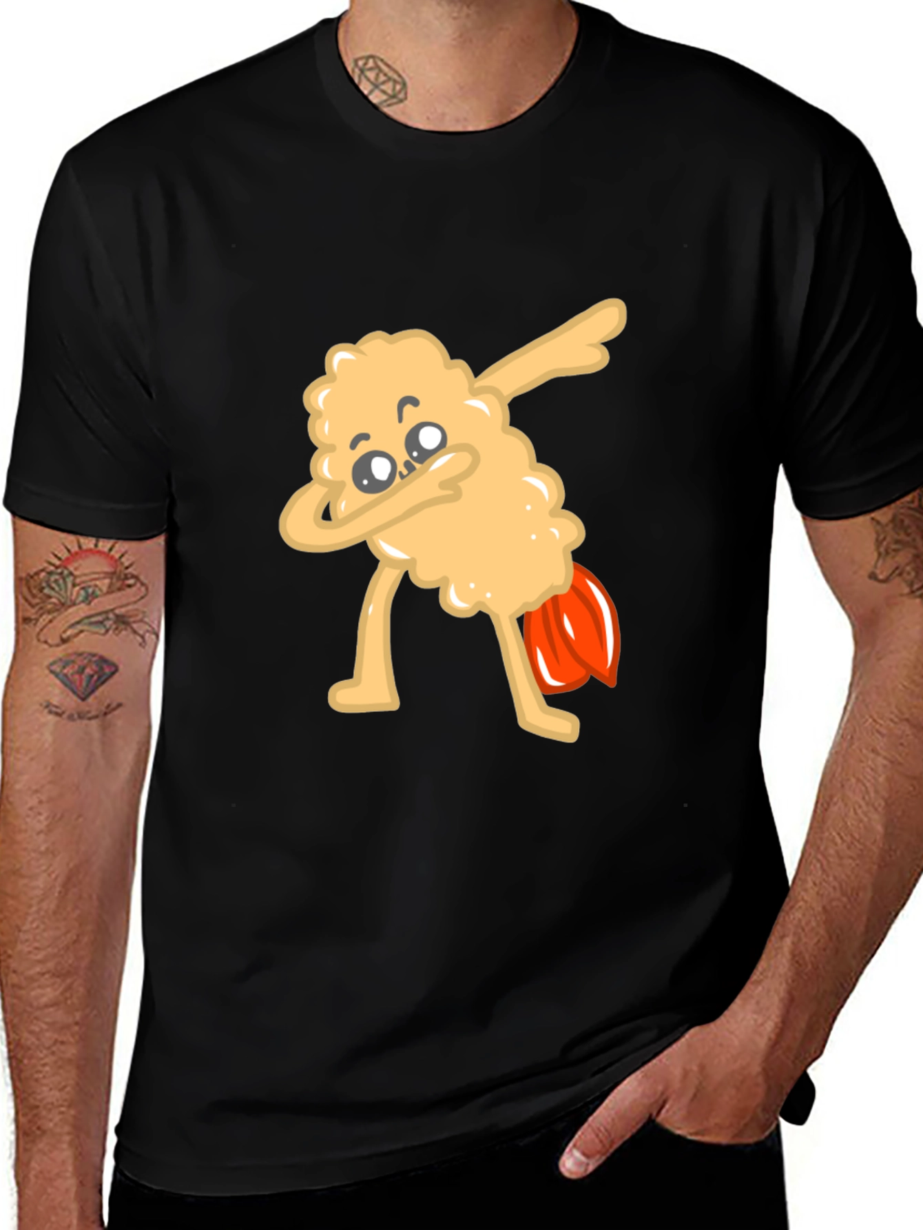Variant 11 of Dabbing Shrimp T-Shirt - Funny Food Tee