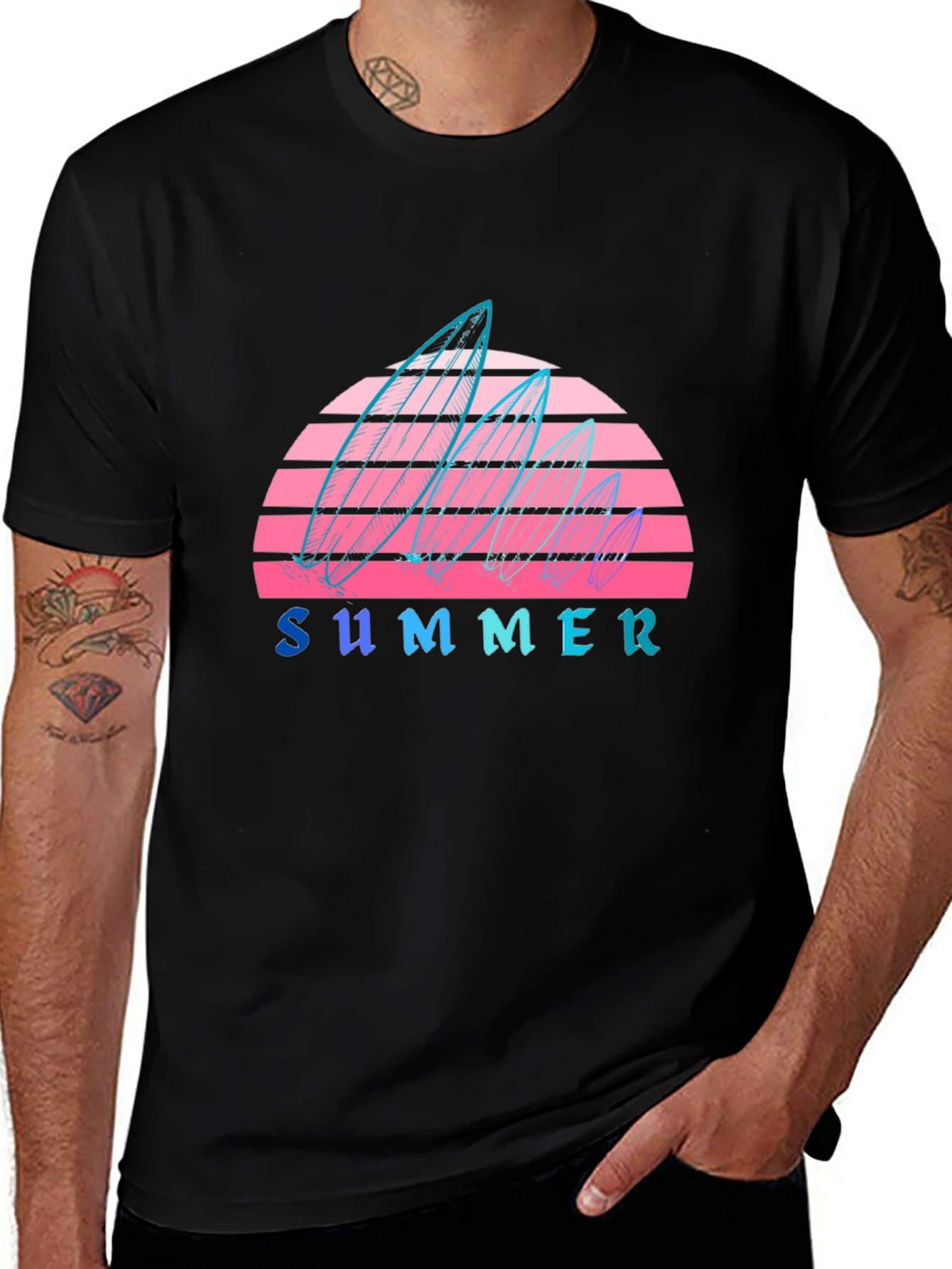Variant 7 of Retro Summer Surfboard T-Shirt