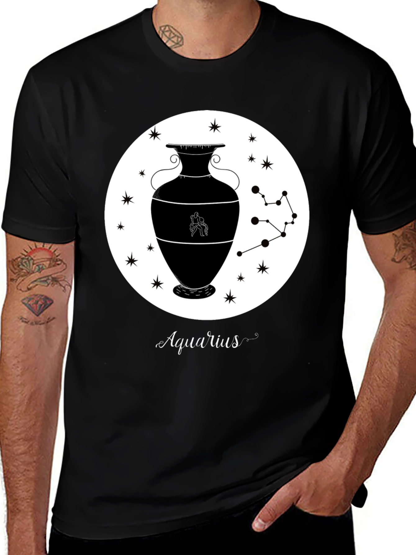 Aquarius Zodiac T-Shirt - Stylish Star Sign Tee