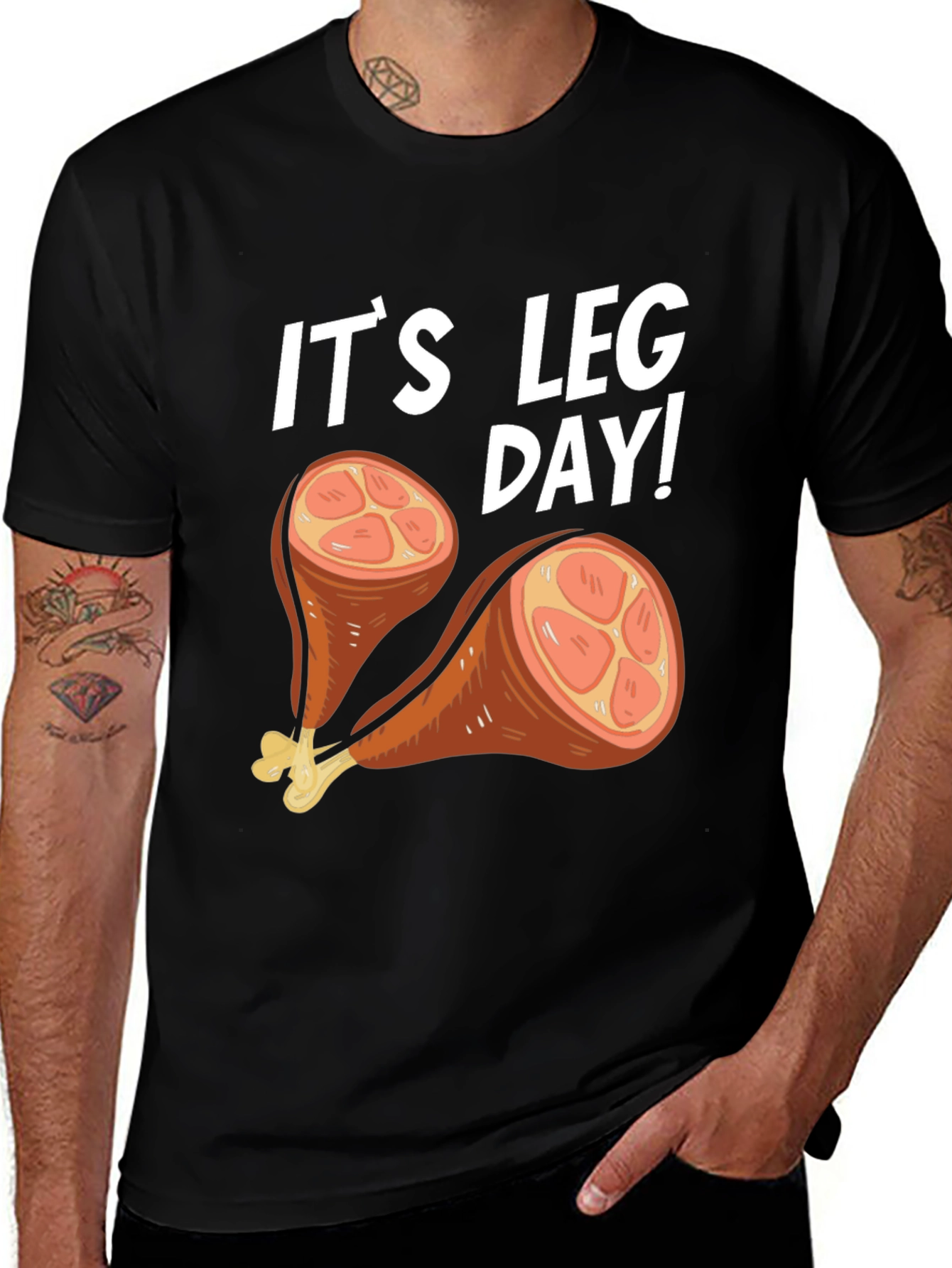 Variant 8 of It's Leg Day Turkey Humor T-Shirt