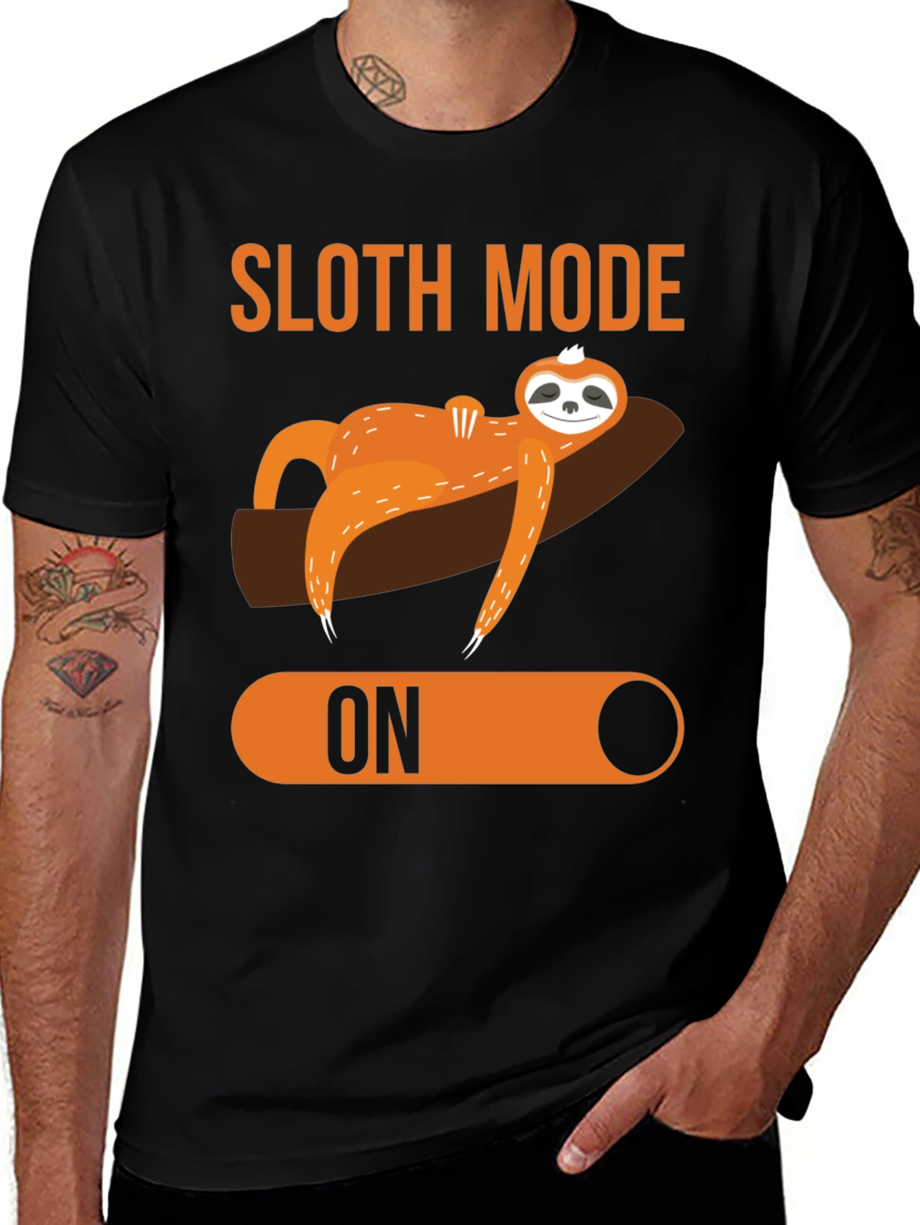 Variant 7 of Sloth Mode ON Graphic T-Shirt