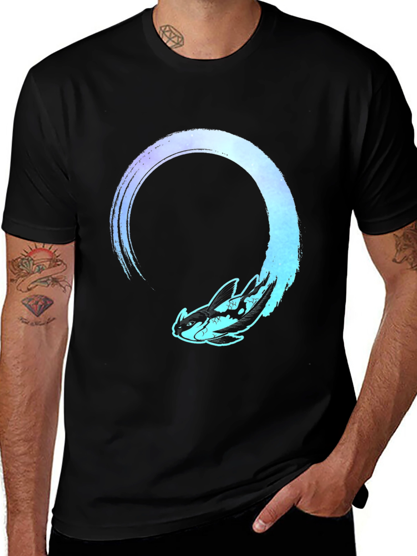 Night Fury T-Shirt - Dragon Zen Circle Design