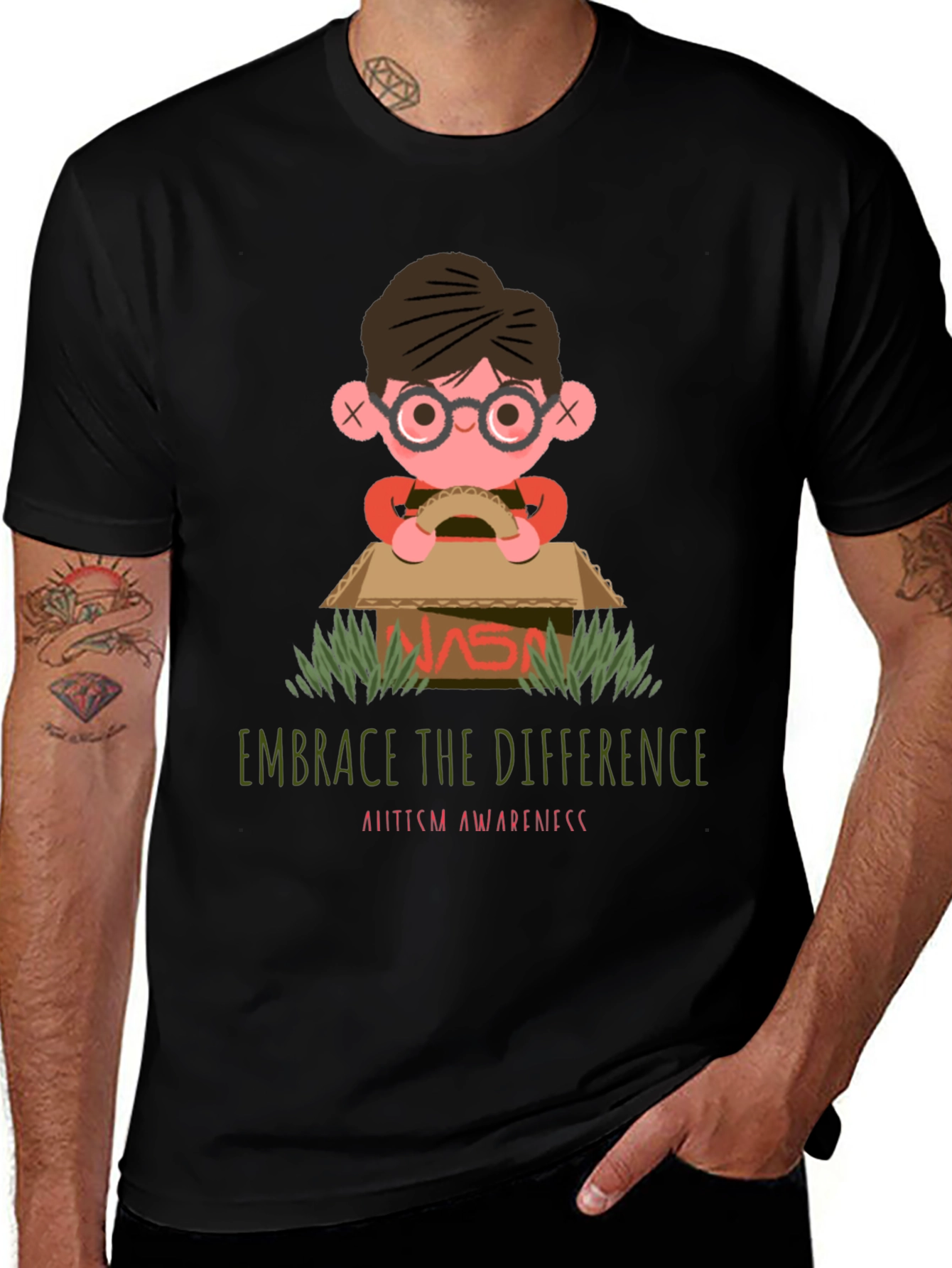 Embrace the Difference Autism Awareness Graphic Tee