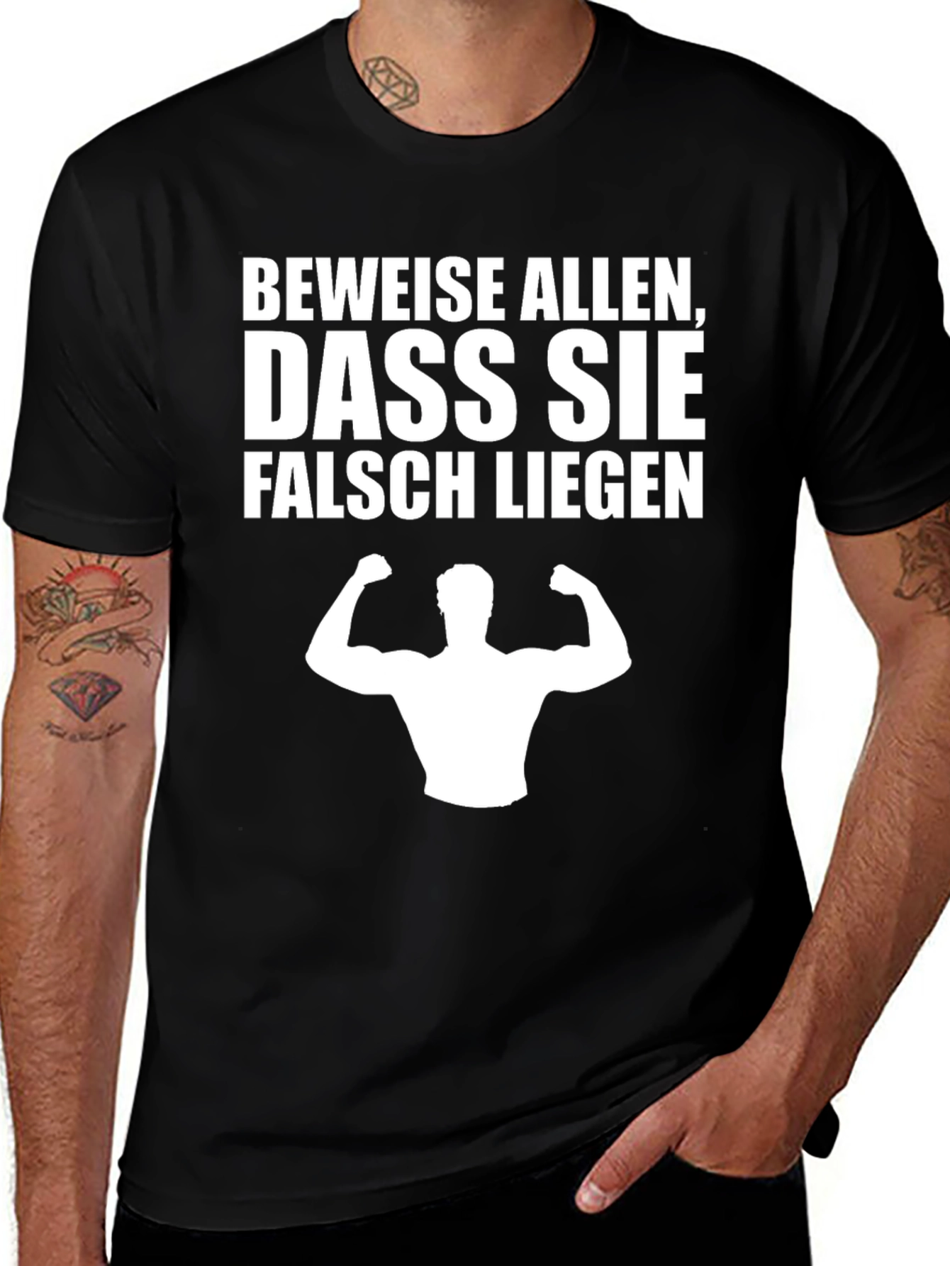 Variant 16 of Motivational Gym T-Shirt - Prove Them Wrong