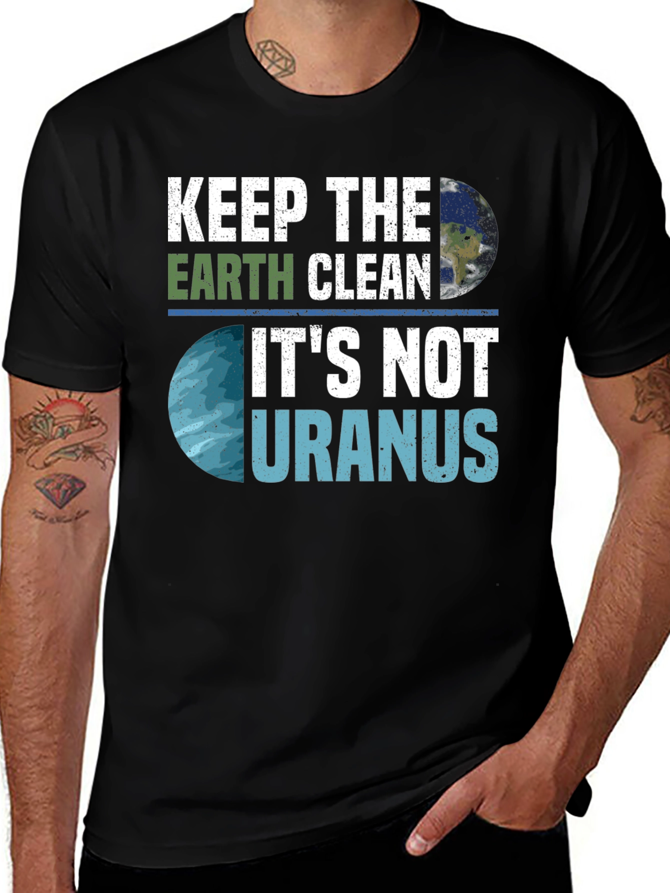 Variant 26 of Keep Earth Clean Graphic Tee