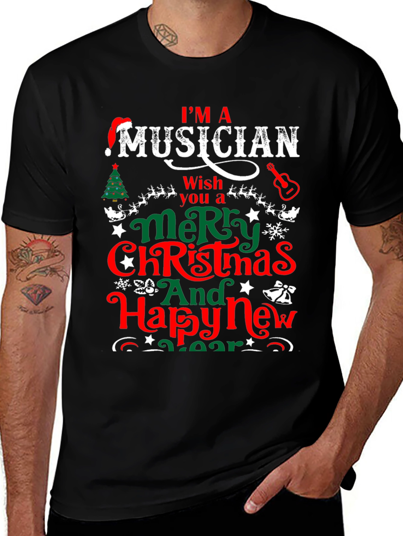 Variant 20 of Musician Merry Christmas T-Shirt