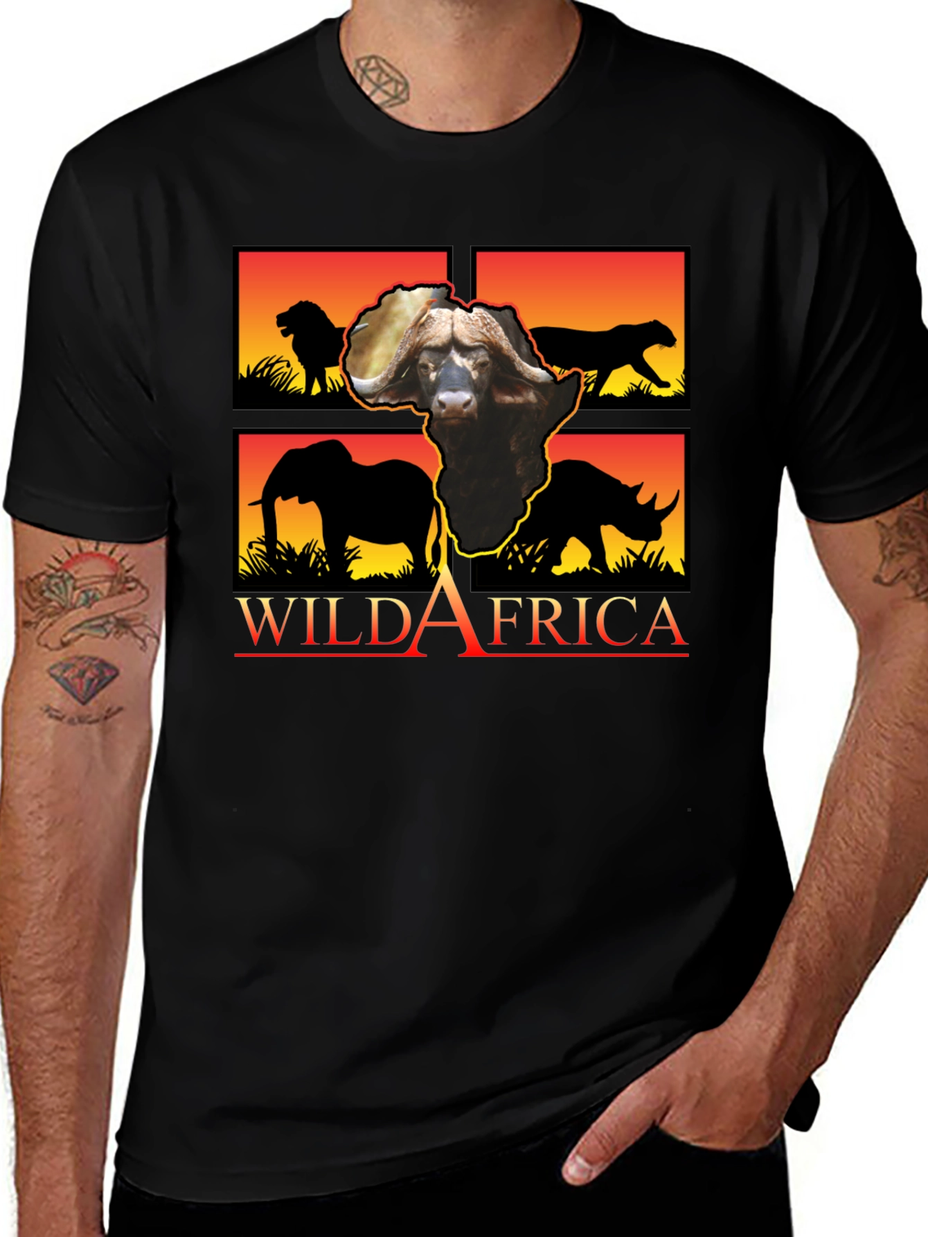 Variant 8 of Wild Africa Graphic Print T-Shirt