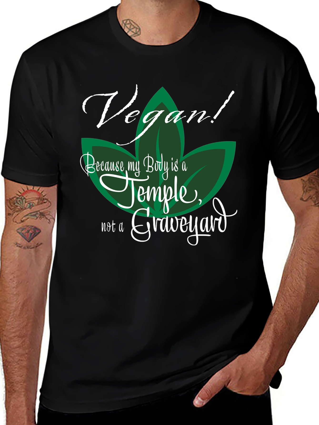 Vegan Temple Graphic T-Shirt