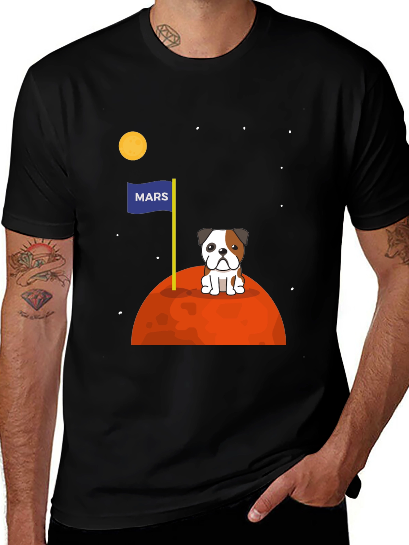 Dog on Mars Graphic T-Shirt