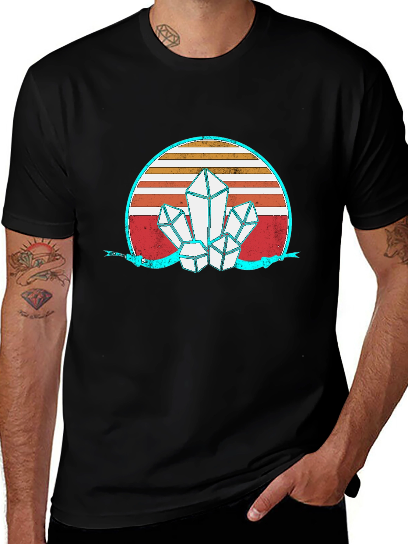 Variant 9 of Retro Crystal Graphic T-Shirt