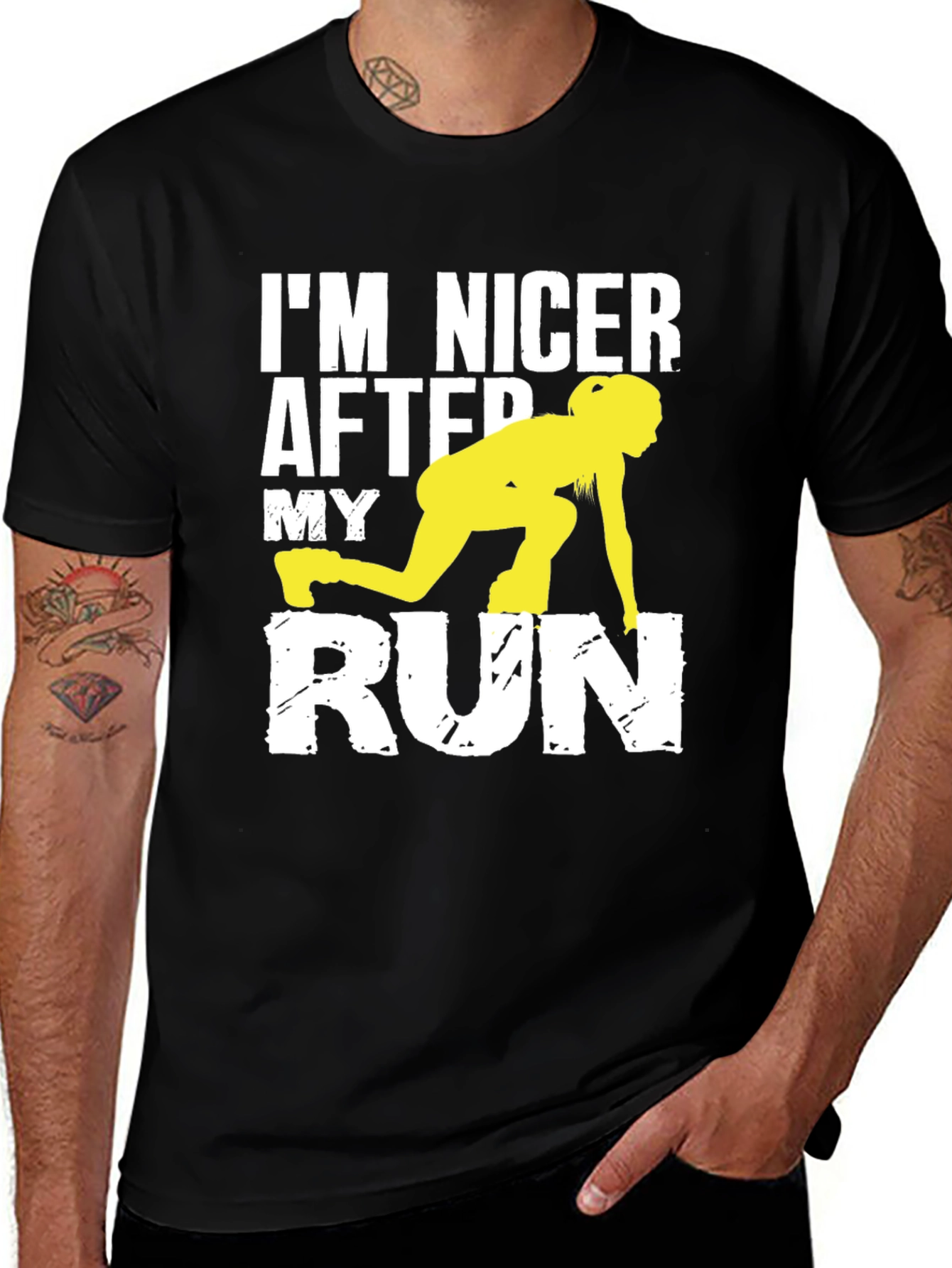 Variant 4 of Funny Running T-Shirt: I'm Nicer After My Run
