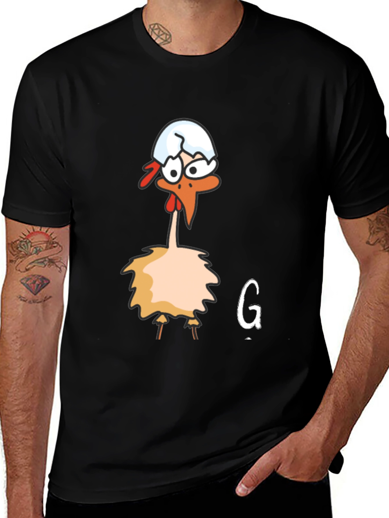 Variant 13 of Funny Chicken Egg T-Shirt - Quirky Graphic Tee