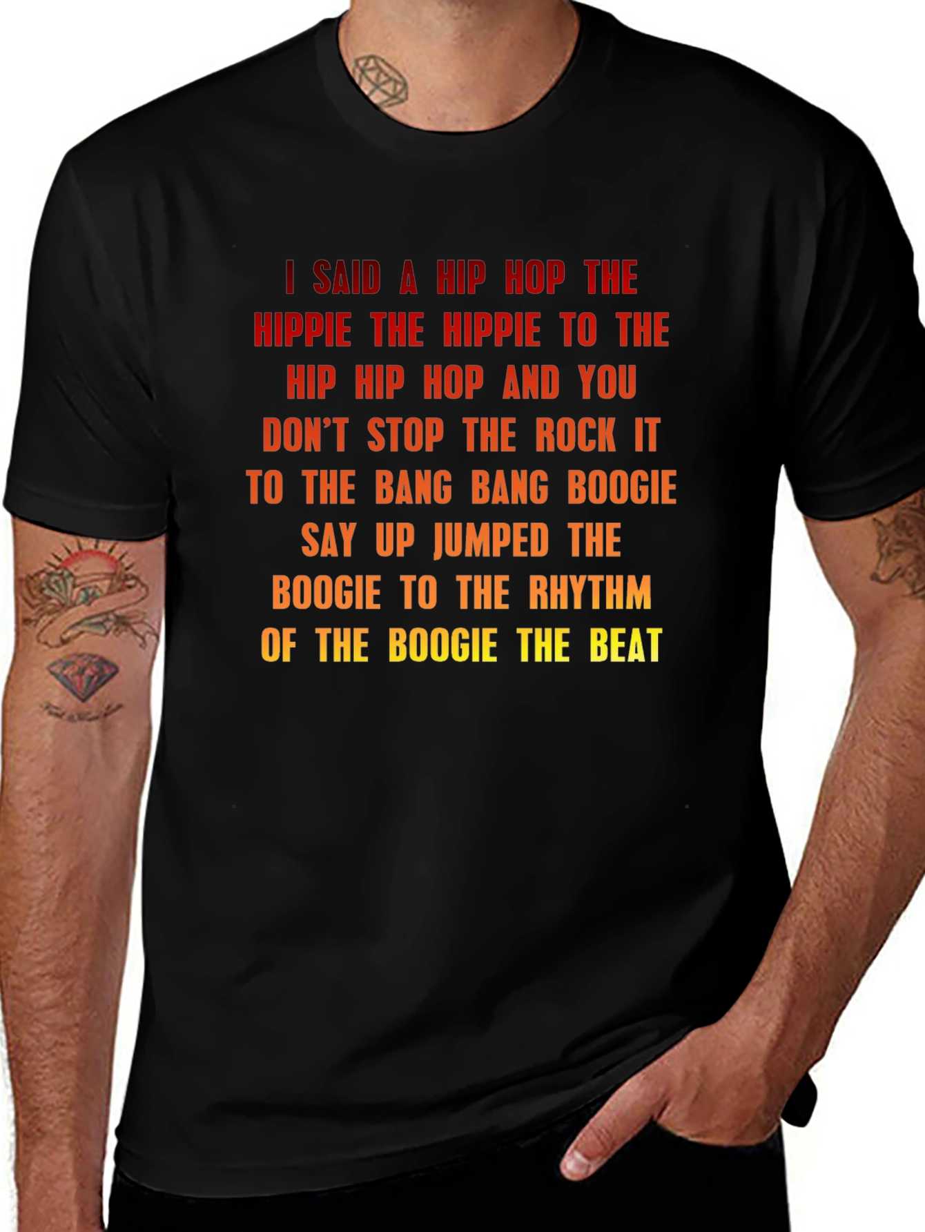 Variant 11 of Retro Hip Hop Lyric T-Shirt