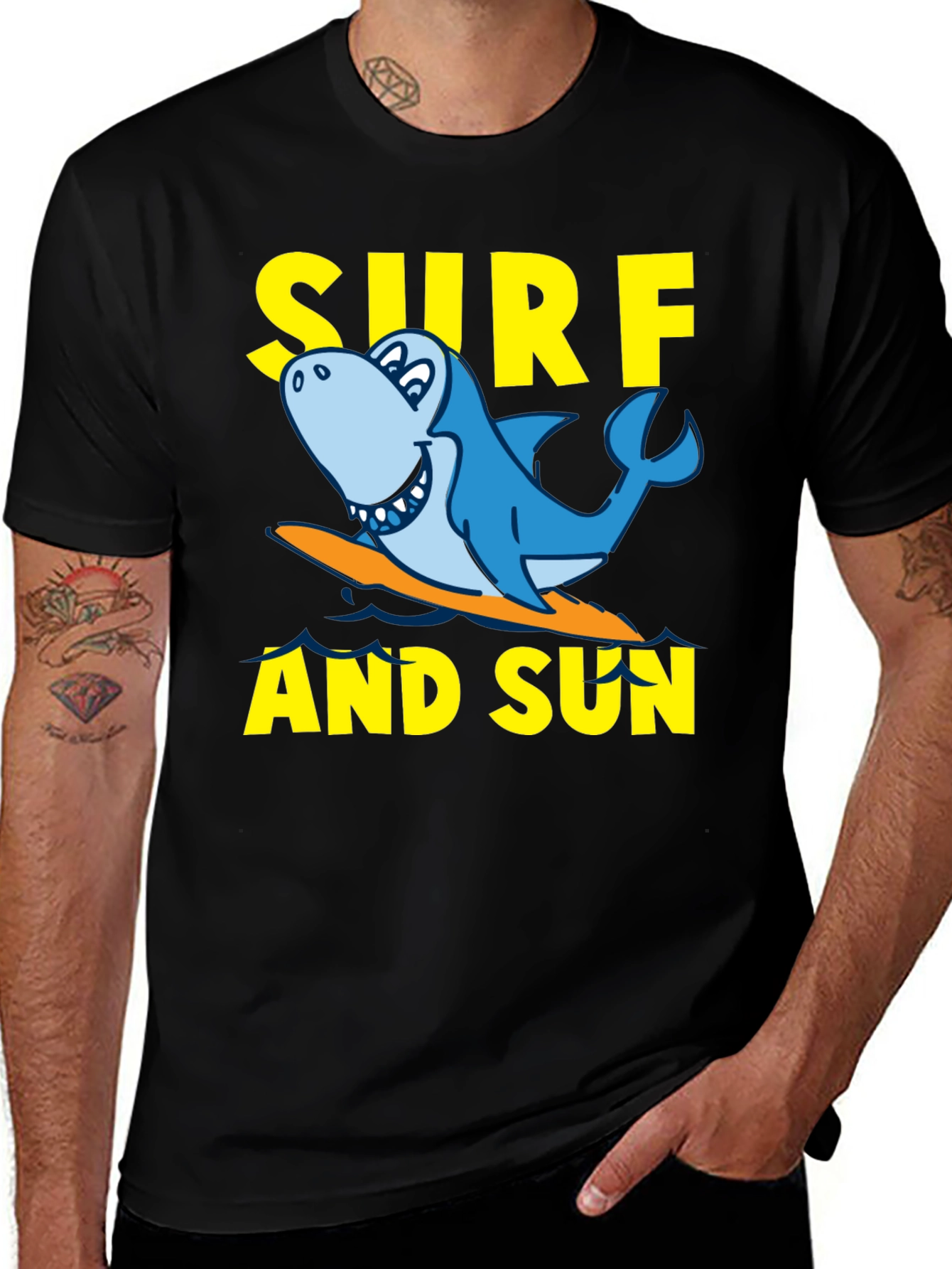 Variant 9 of Surf and Sun Shark Graphic T-Shirt