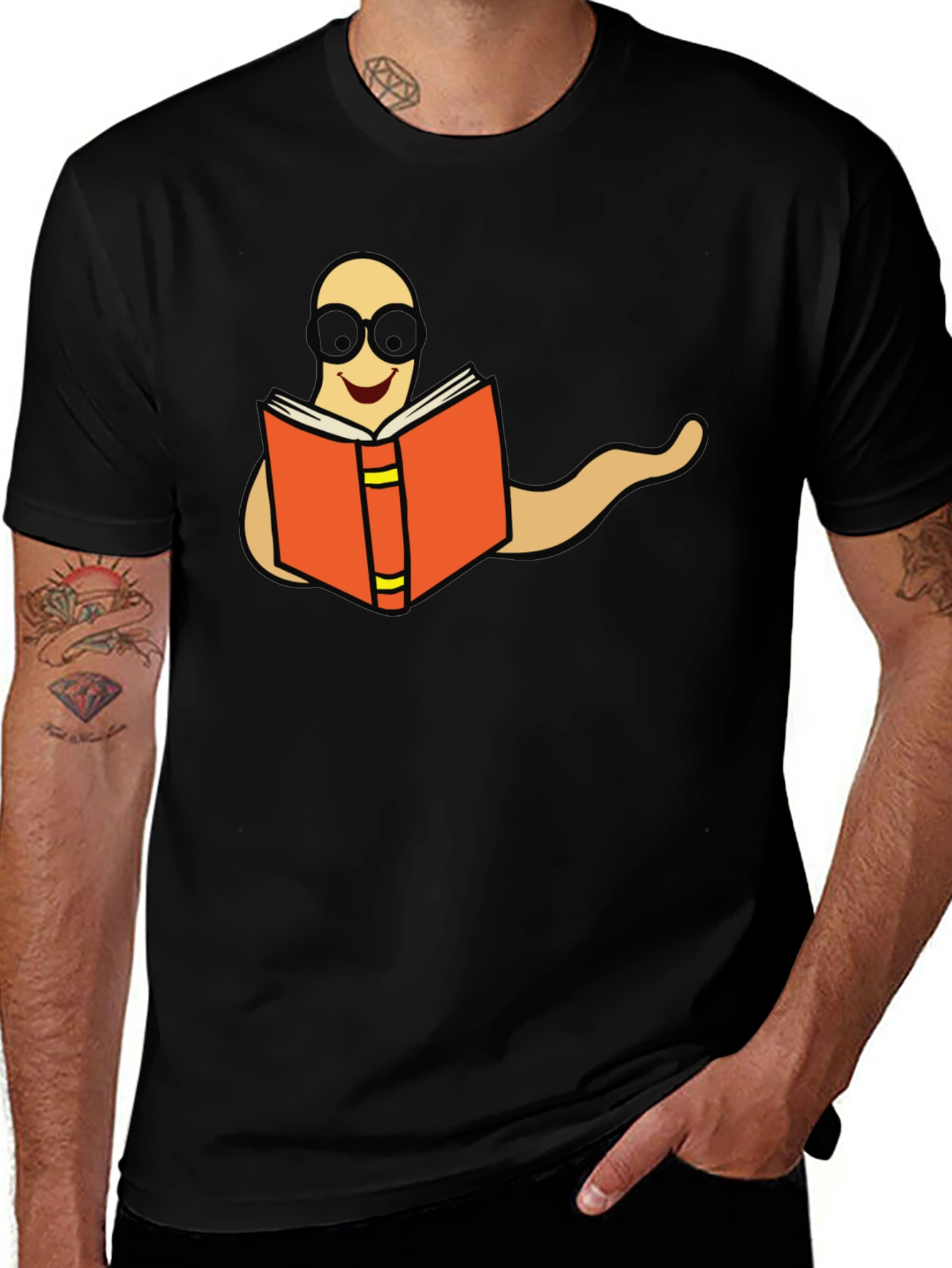 Variant 24 of Bookworm Reading T-Shirt - Unique Graphic Tee