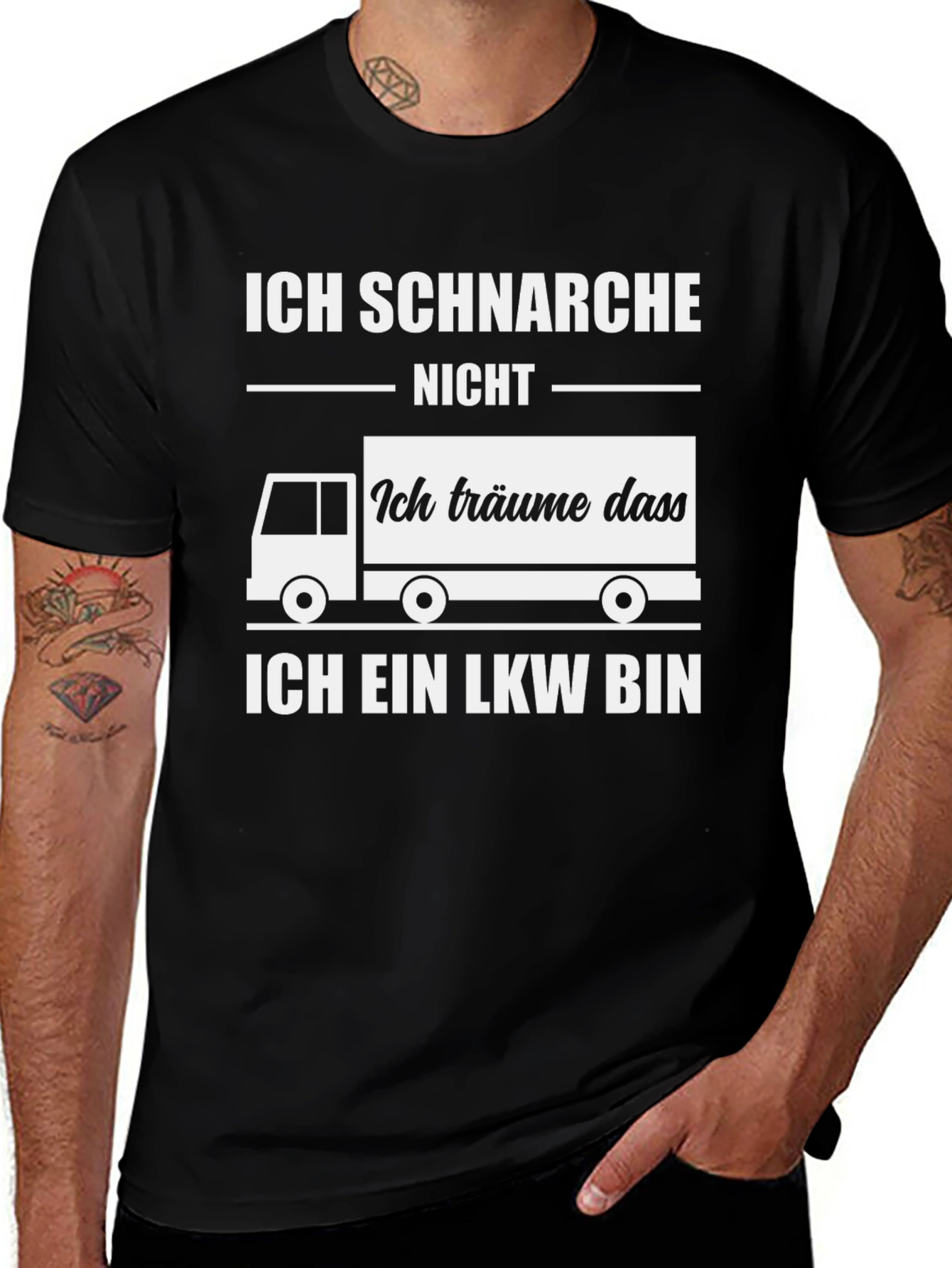 Variant 24 of Funny German Truck Driver T-Shirt - Ich Schnarche Nicht LKW