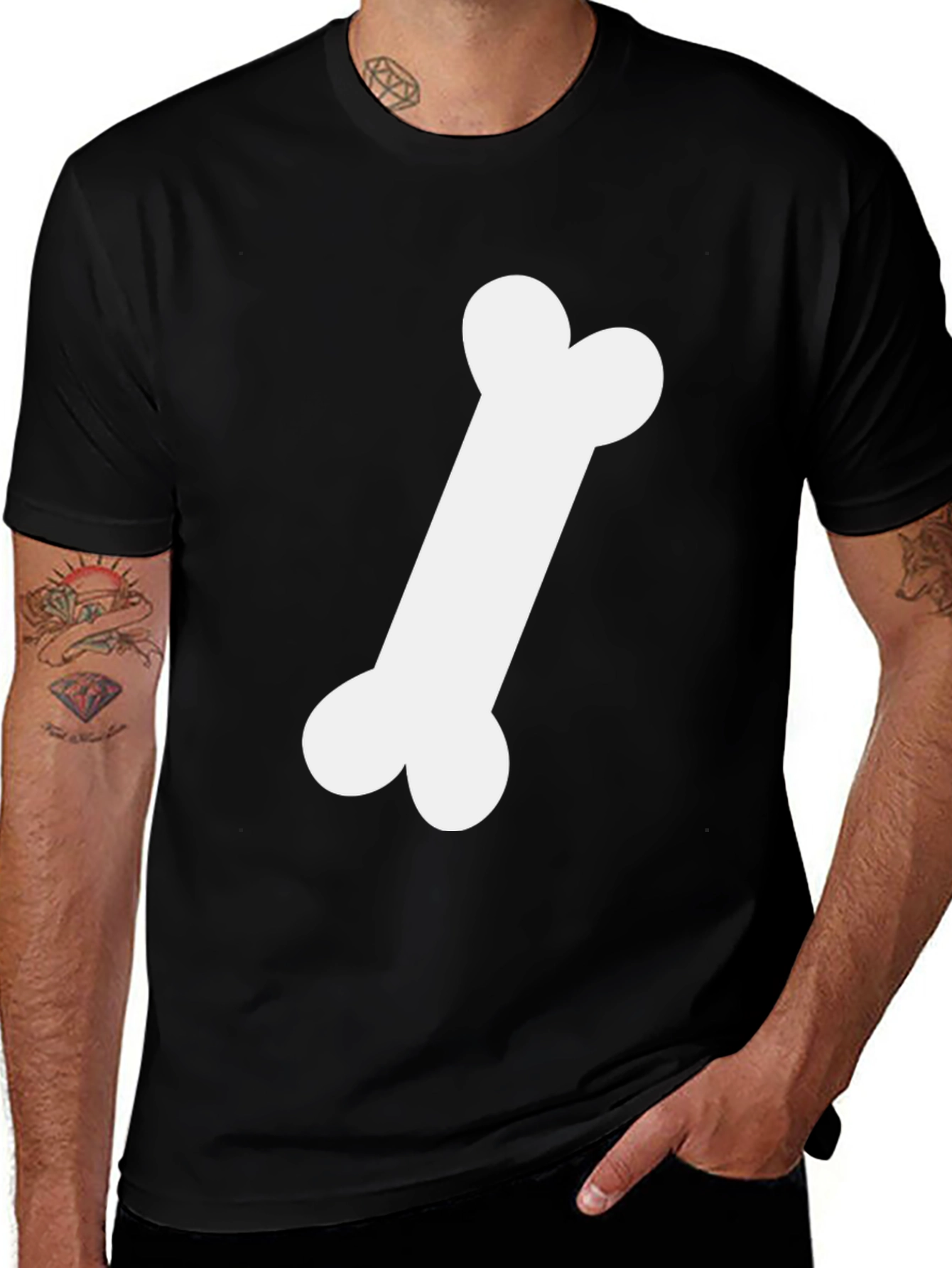 Variant 24 of Bone Graphic T-Shirt - Classic Casual Wear