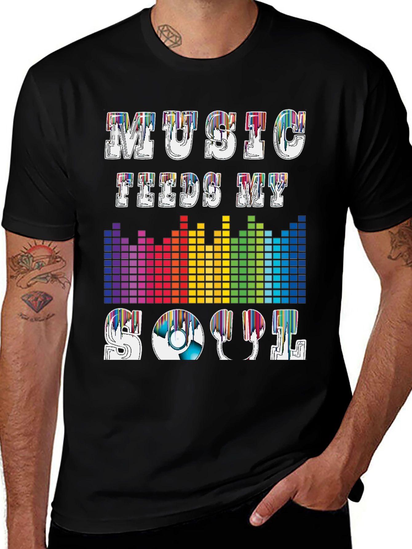 Variant 2 of Music Feeds My Soul Graphic T-Shirt
