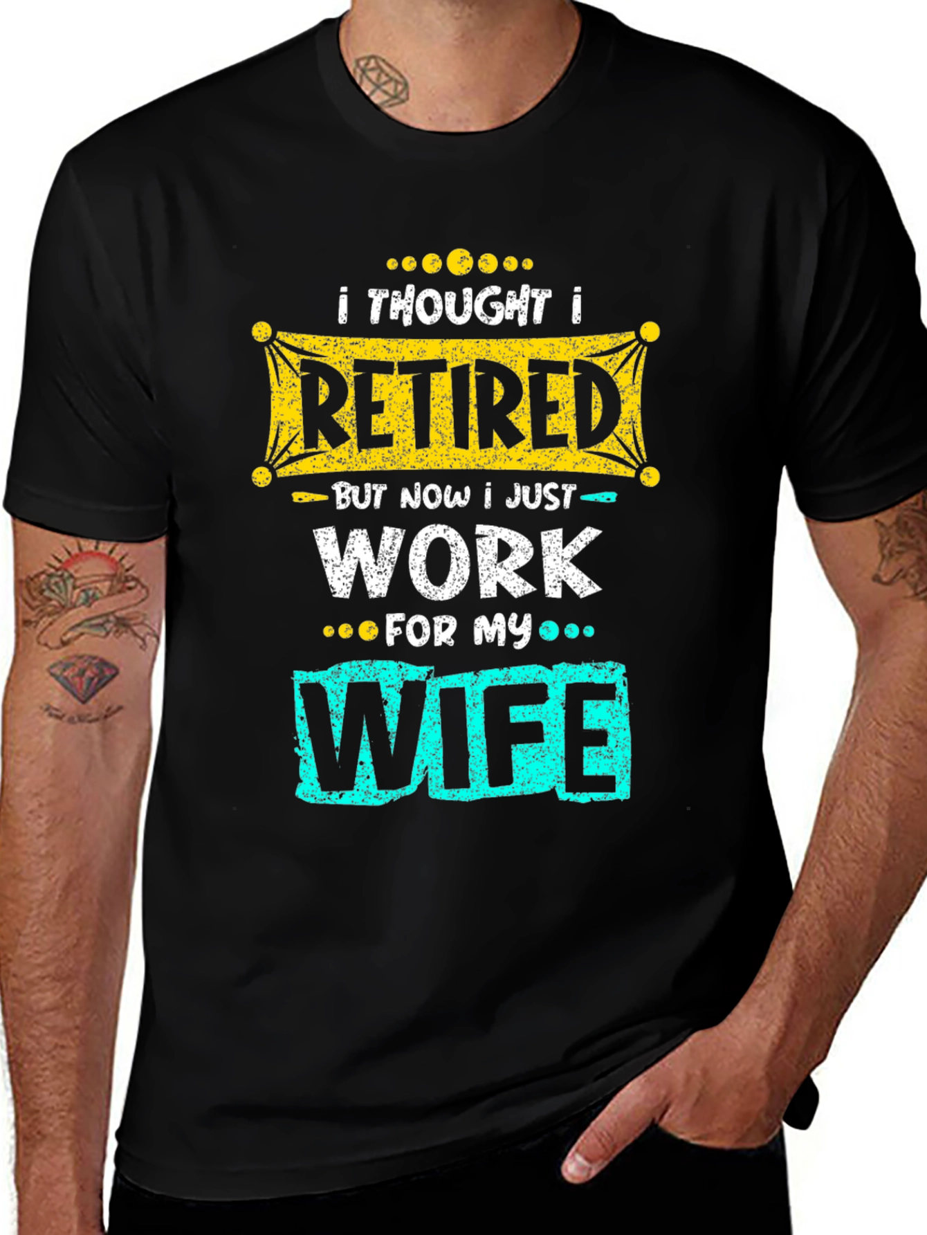 Variant 13 of Retired Funny T-Shirt - Husband Wife