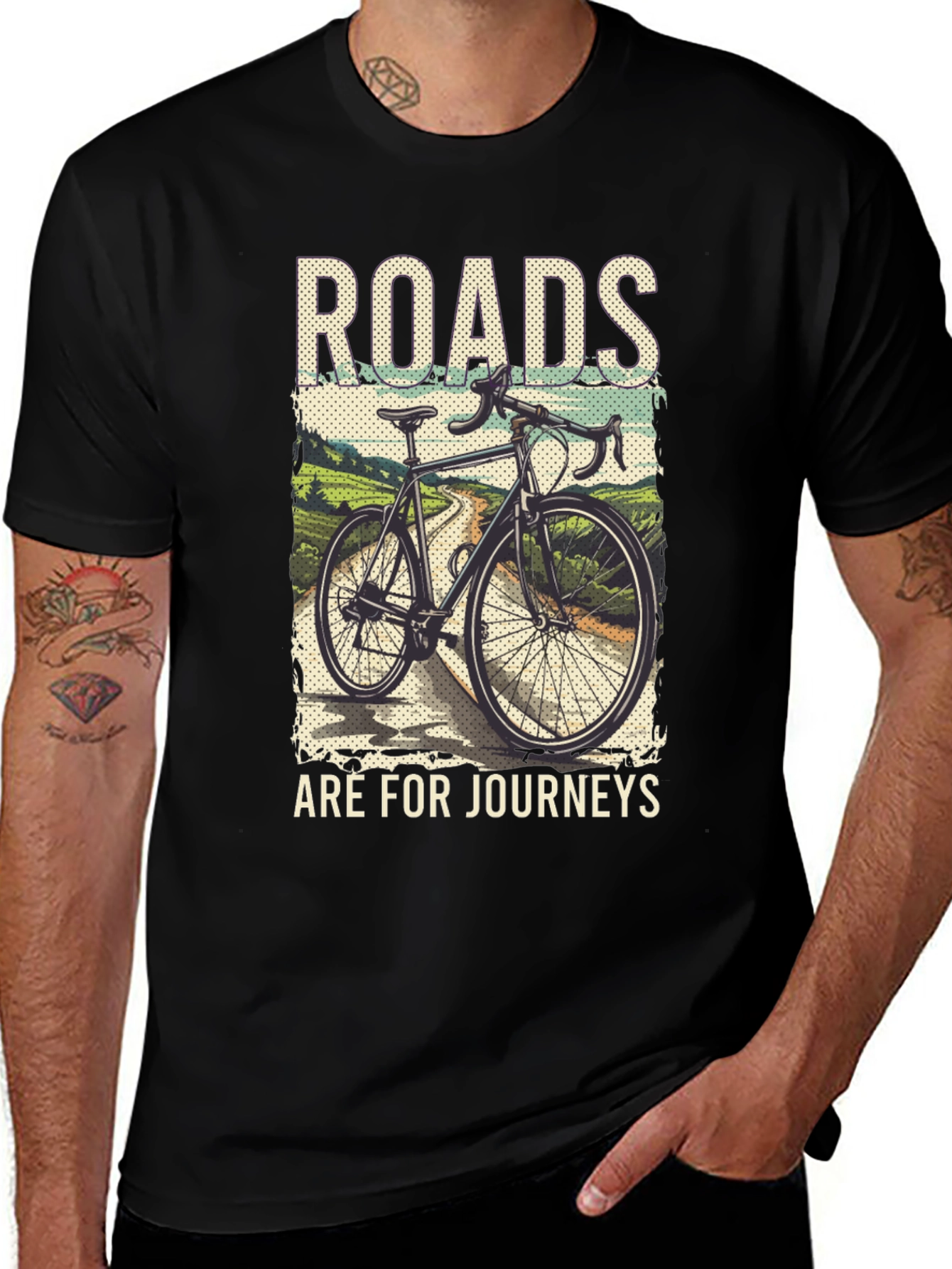 Variant 23 of Roads Are For Journeys Graphic T-Shirt