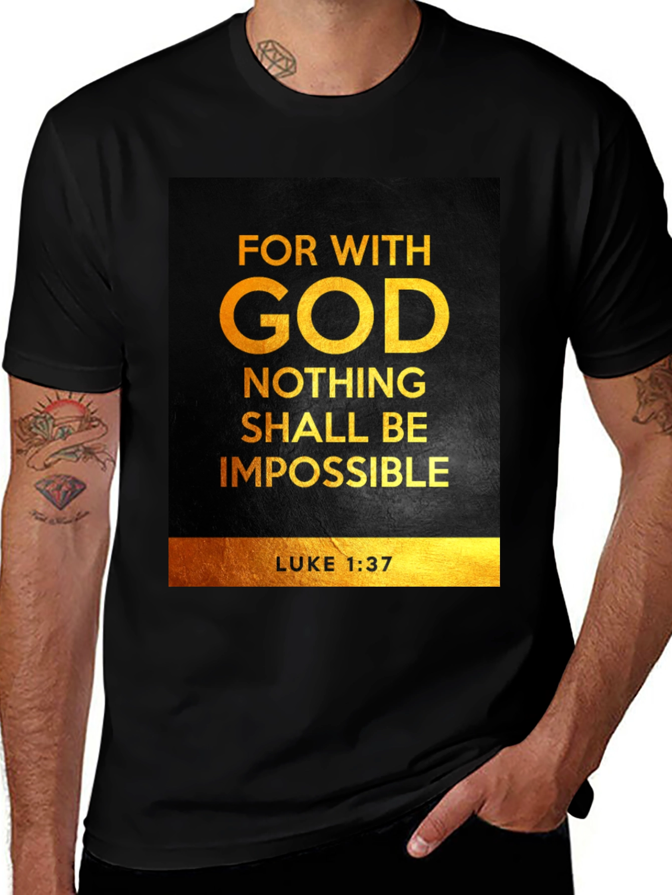 For With God Nothing Shall Be Impossible T-Shirt