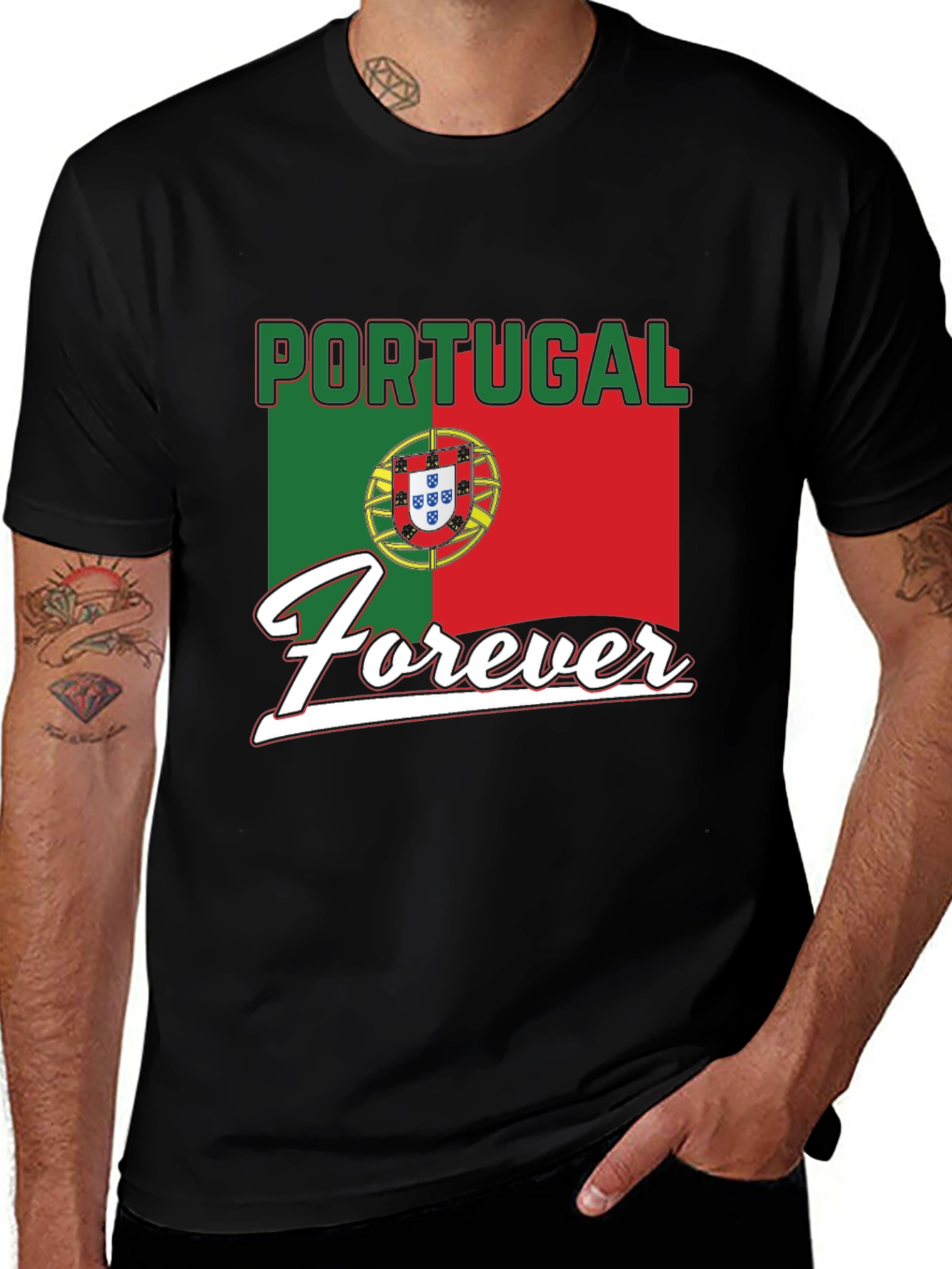 Portugal Forever Black T-Shirt