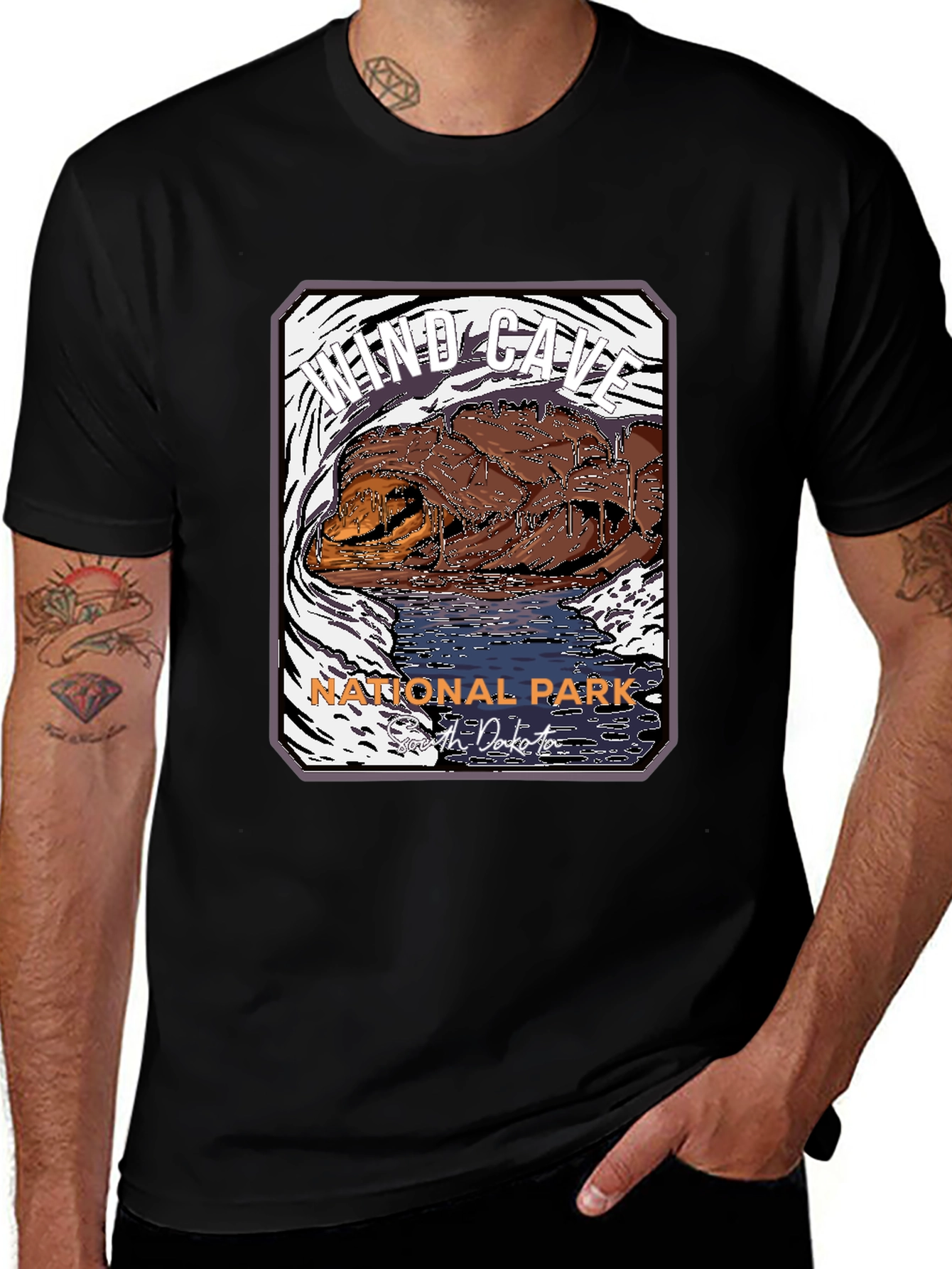 Variant 10 of Wind Cave National Park Graphic T-Shirt