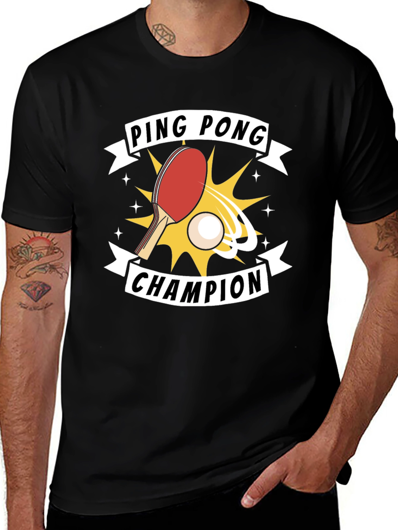 Variant 23 of Ping Pong Champion Graphic T-Shirt